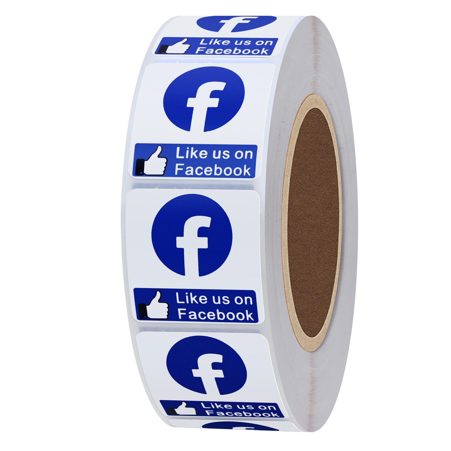 Hybsk Like Us On Facebook Labels 1 Inch Total 1,000 Labels on a Roll (Like Us On Facebook)