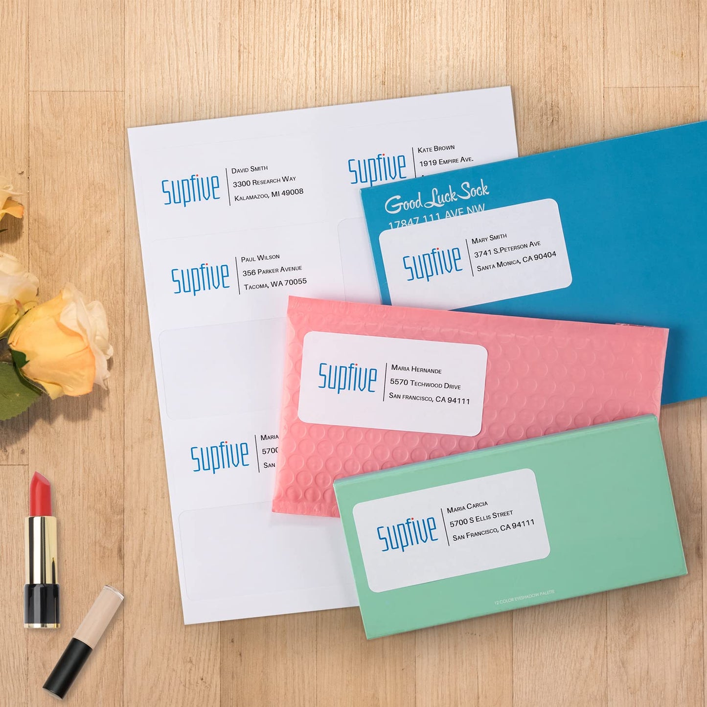 Address Sheet Labels 1" x2-5/8 Self Adhesive Sticker Shipping Labels (50 Sheets,1500 Labels) 50