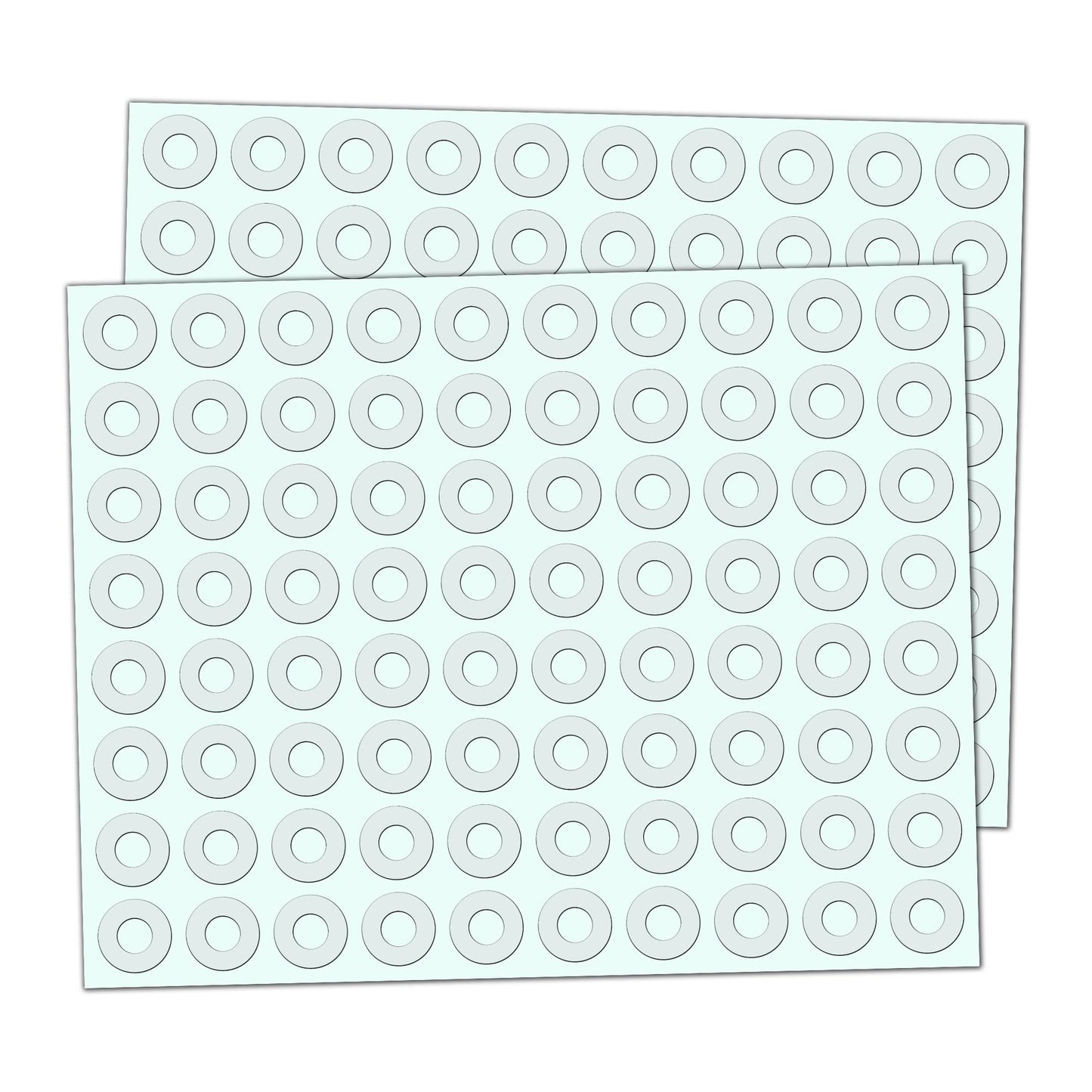 2000 Pack, Clear Hole Reinforcement Stickers, Transparent - 0.25"
