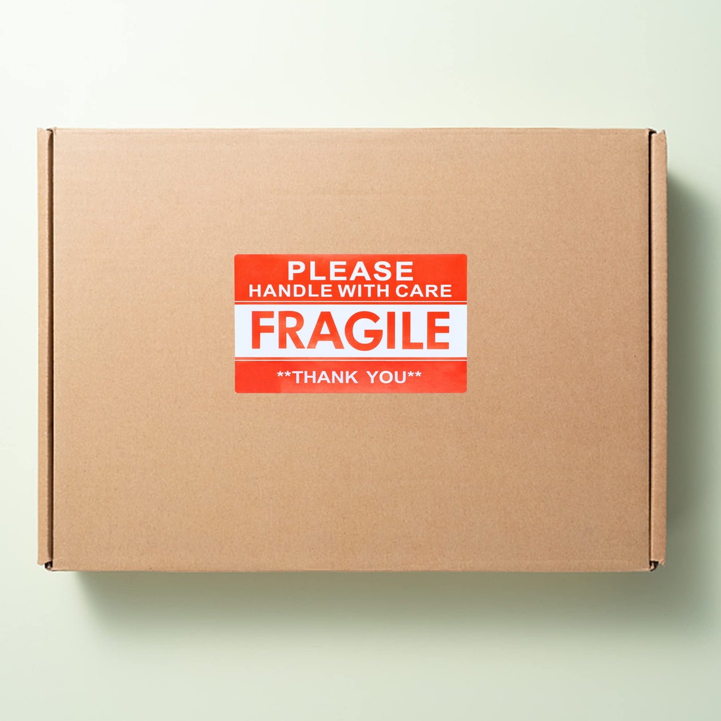 Hybsk Please Handle with Care Fragile Stickers Warning Labels for Shipping Packing Thank You Total 100 Labels Per Roll (3x5 Inch) 3x5 Inch