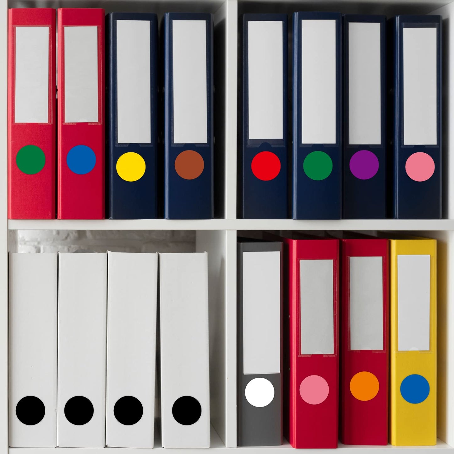 3600 Pcs Multi-Shaped Color Coding Stickers - 10 Colors Dot Triangle Square Rectangle Labels Multi-shaped-3600