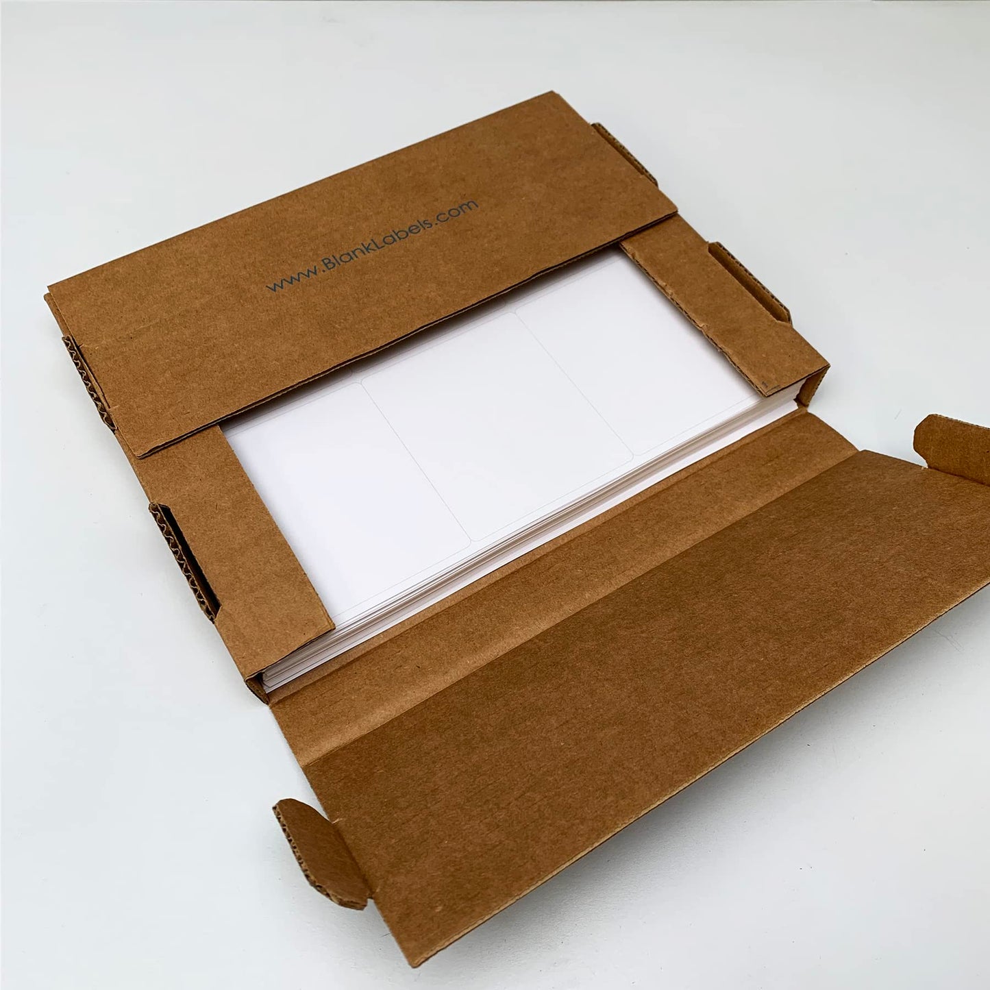 Blank Labels Address Barcode Shipping Labels, 4" x 3.33" (4 x 3-1/3) Permanent White Matte Label, Inkjet and Laser Printer Guaranteed Made in USA, 6 Labels Per Sheet- 100 Sheets - 600 Labels