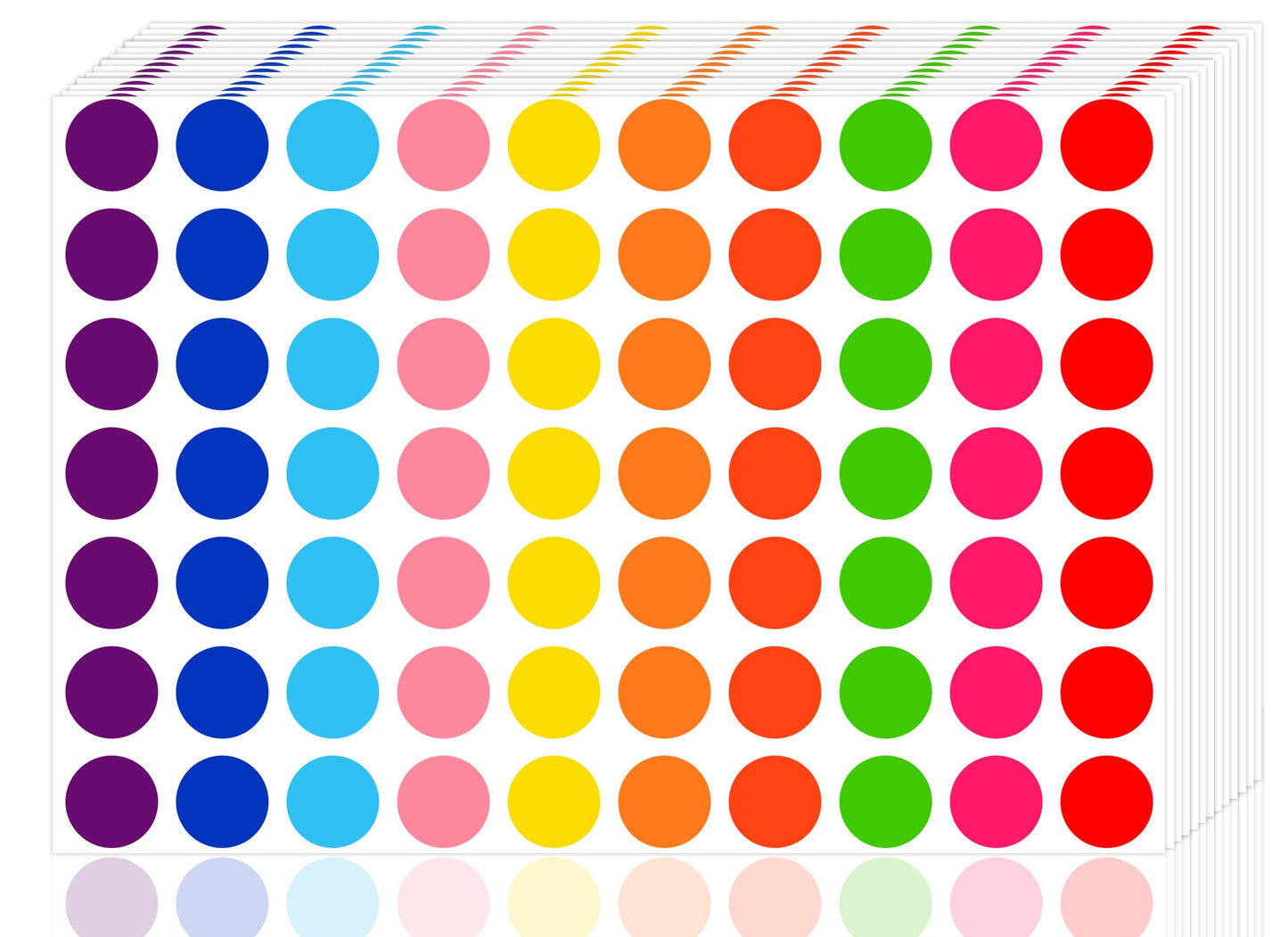 3500 Pieces Dot Stickers, 3/4 inch Color Coding Labels, 10 Color Circle Price Stickers for Office Classroom Student 3500 Pieces