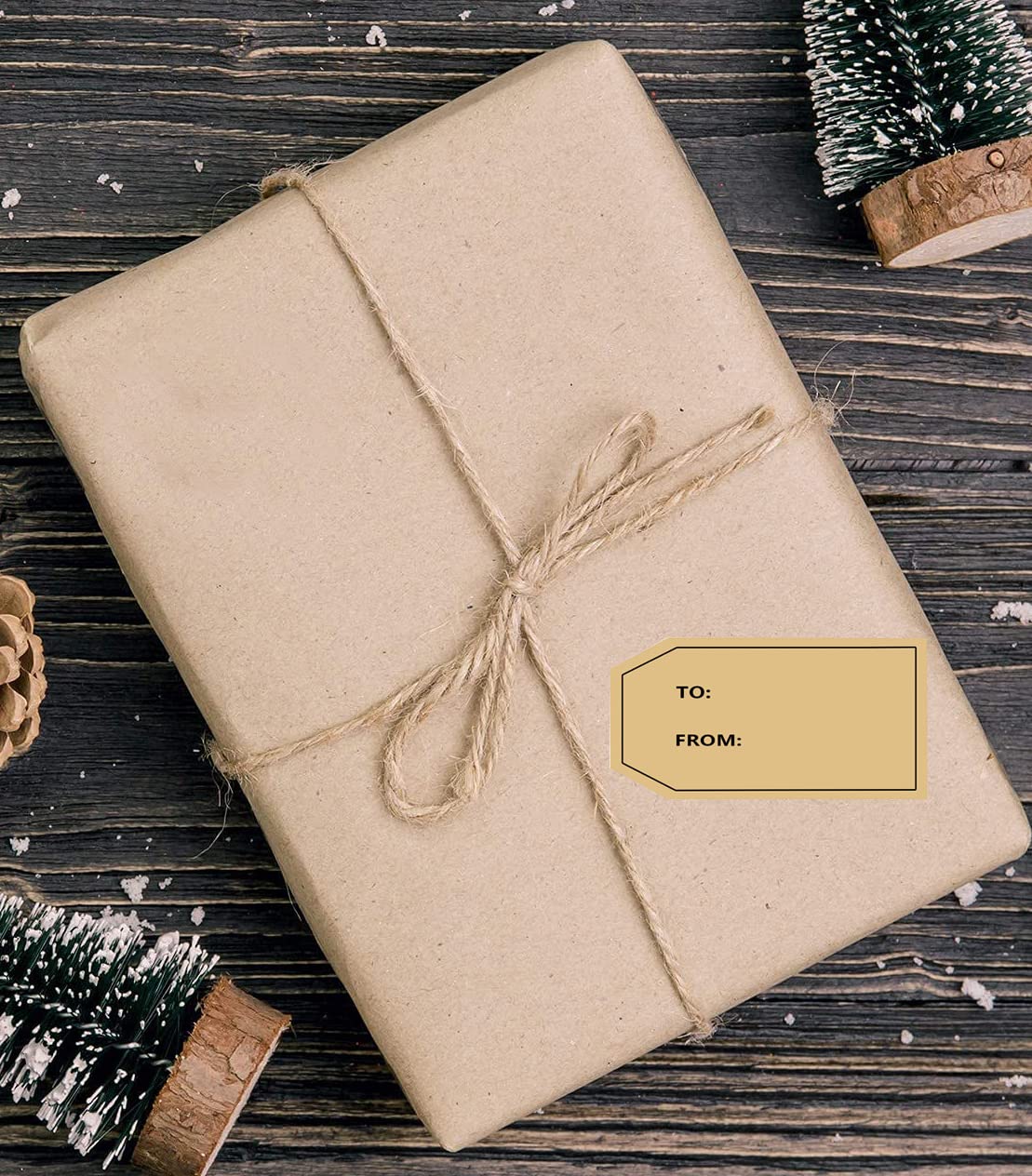 Natural Kraft Gift Tag Sticker, 500 Pcs Happy Mother's Stickers for Gifts,Wrapping Paper,Holiday Present Stickers,1.2x2 Inches.