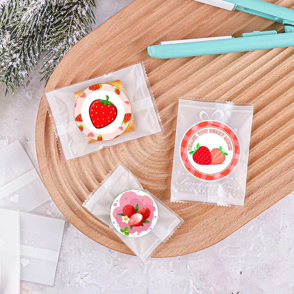 Pink Strawberry Thank You Stickers Labels Strawberry Envelope Seals 2 Inch to and from Present Stickers Thank You for Being So Sweet Birthday Party Favors Labels 240 Pcs Per Pack