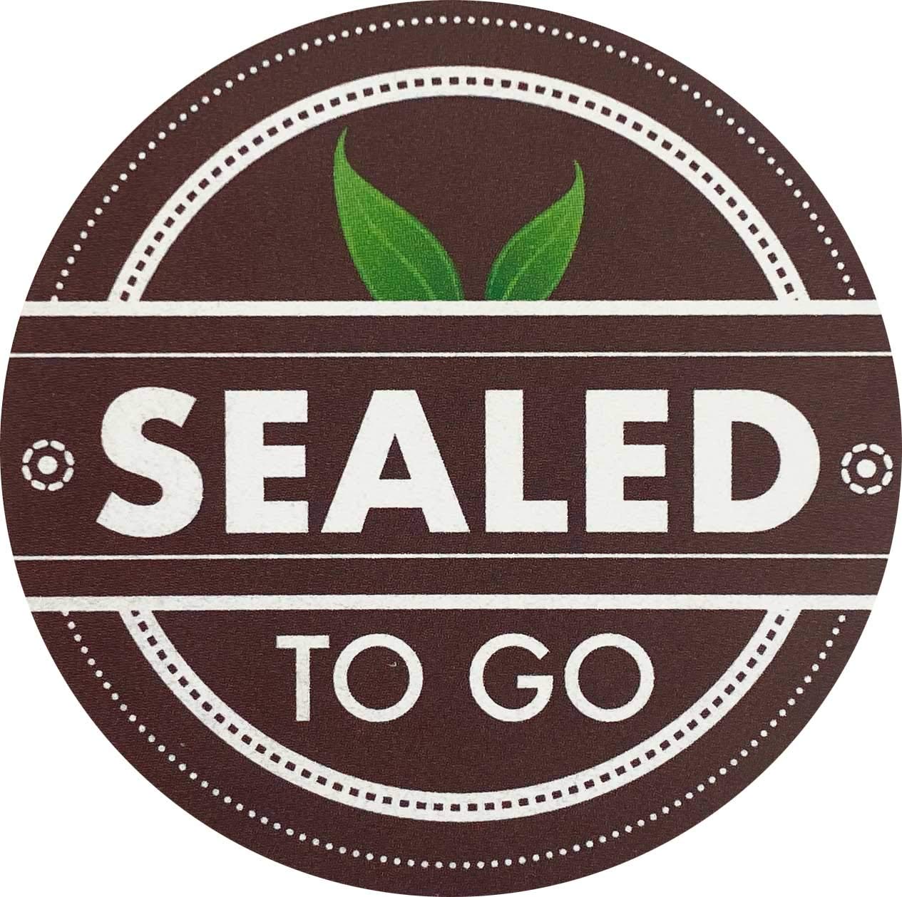 Sealed to Go Food Delivery Tamper Labels 2 Inch 500 Total Labels