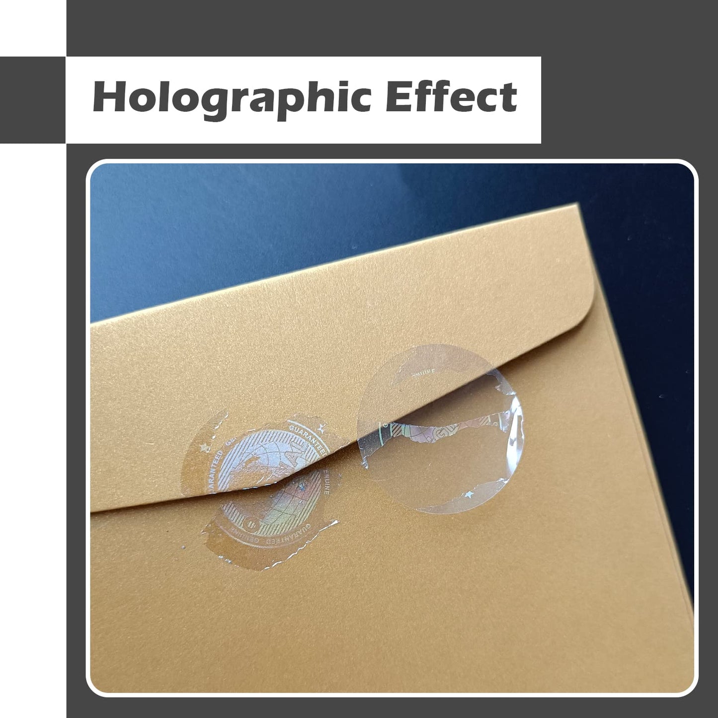 180pcs Crystal Hologram Tamper Proof Stickers high Security Labels Genuine Guaranteed and Original Seal Sticker Warranty Void Labels(1 inch) (Transparent) Transparent