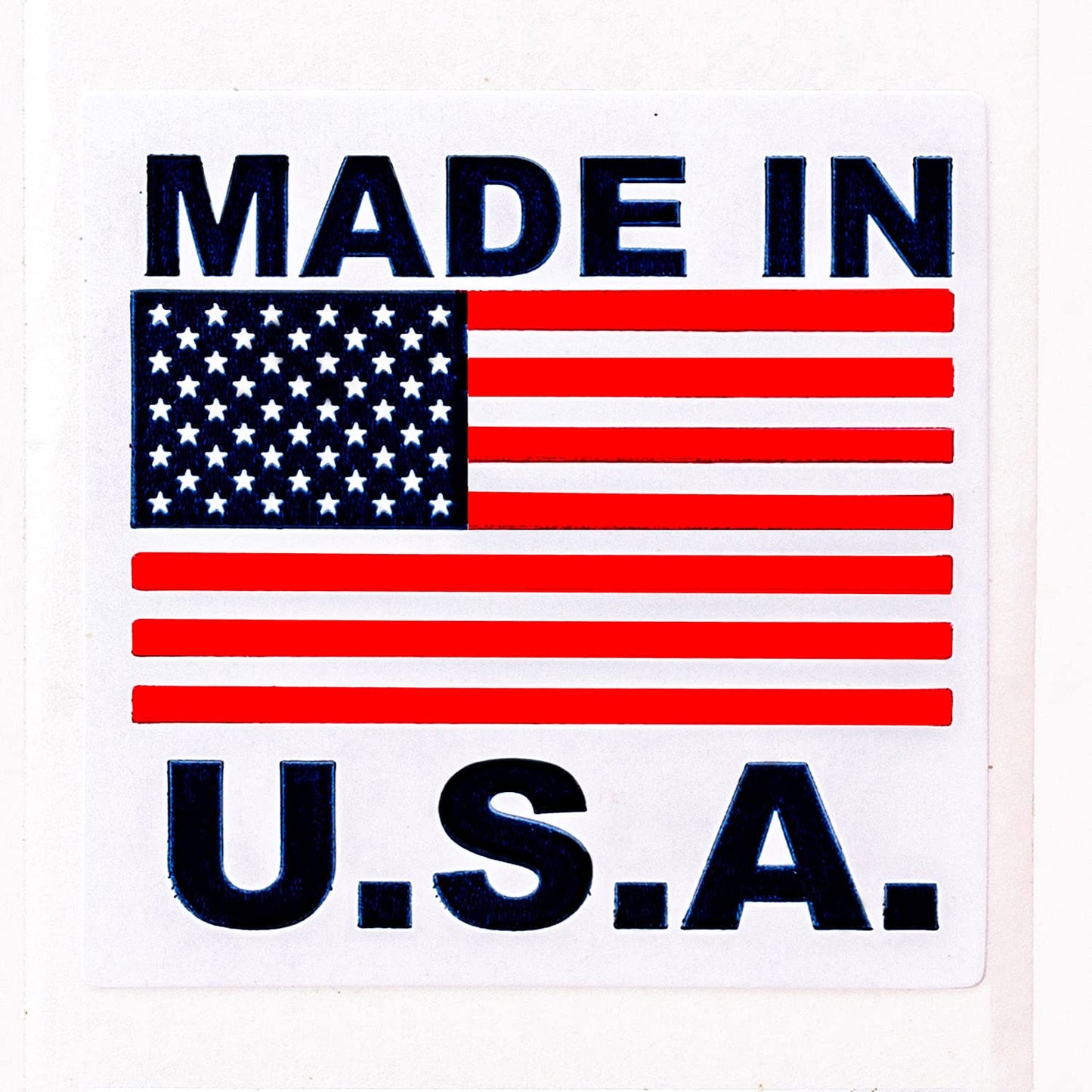 Made in USA Pre-Printed Labels Stickers with Permanent Adhesive on 1" Core (1" x 1") 1 Roll / 1,000 Labels per Roll