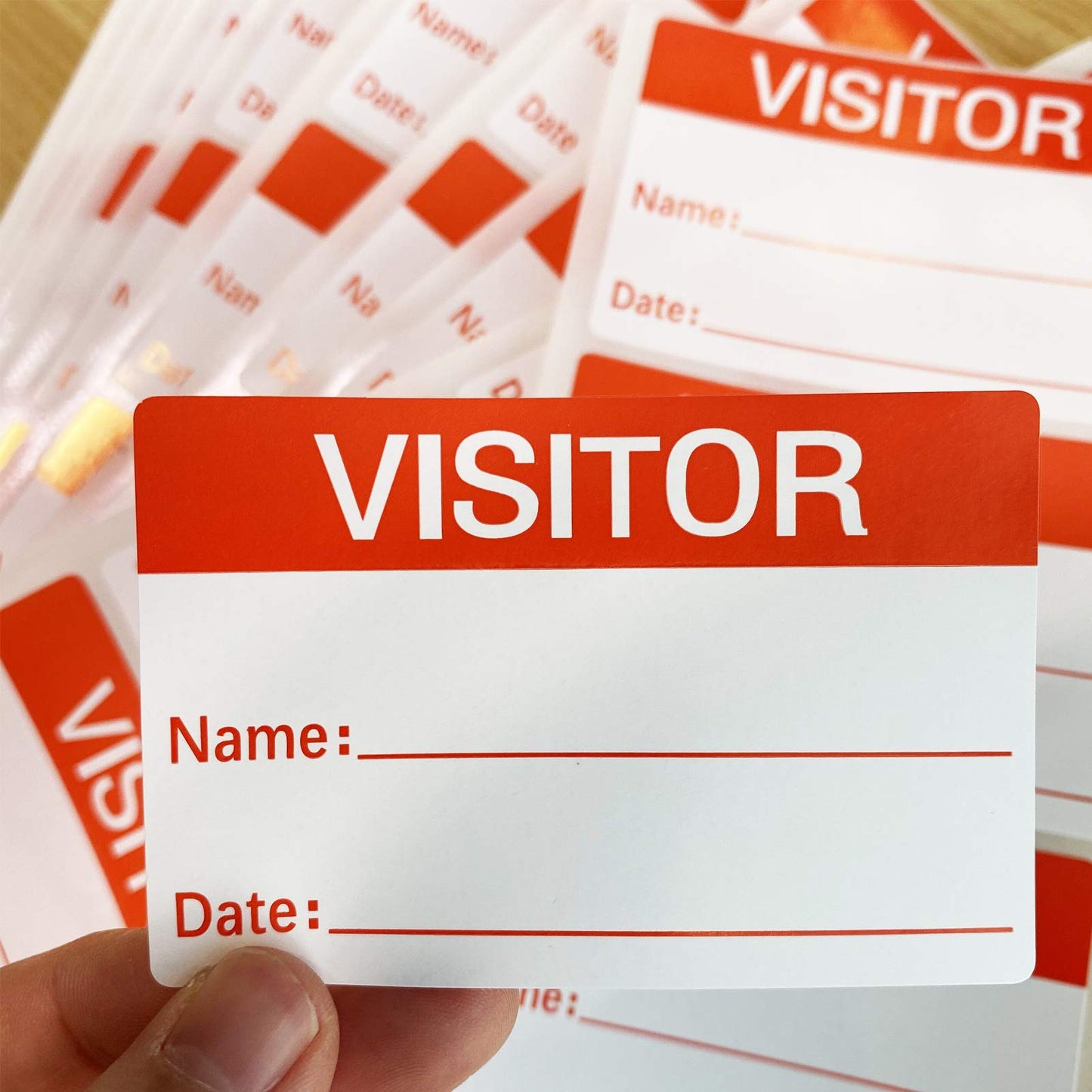 Visitor Stickers,Visitor Name Stickers Labels,3 x 2 Inches,100 Pcs Per Pack
