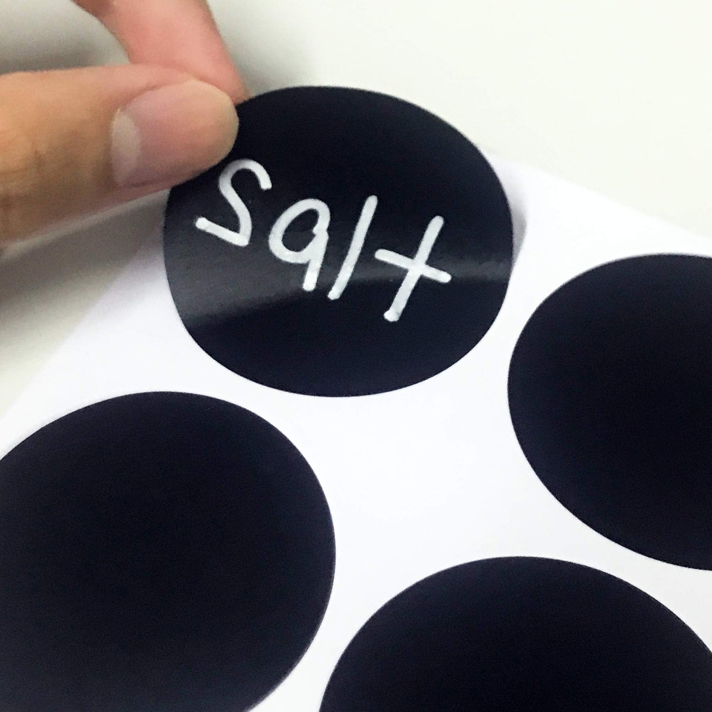 120 Pack, 2" Round Chalkboard Labels Stickers, Erasable and Reusable