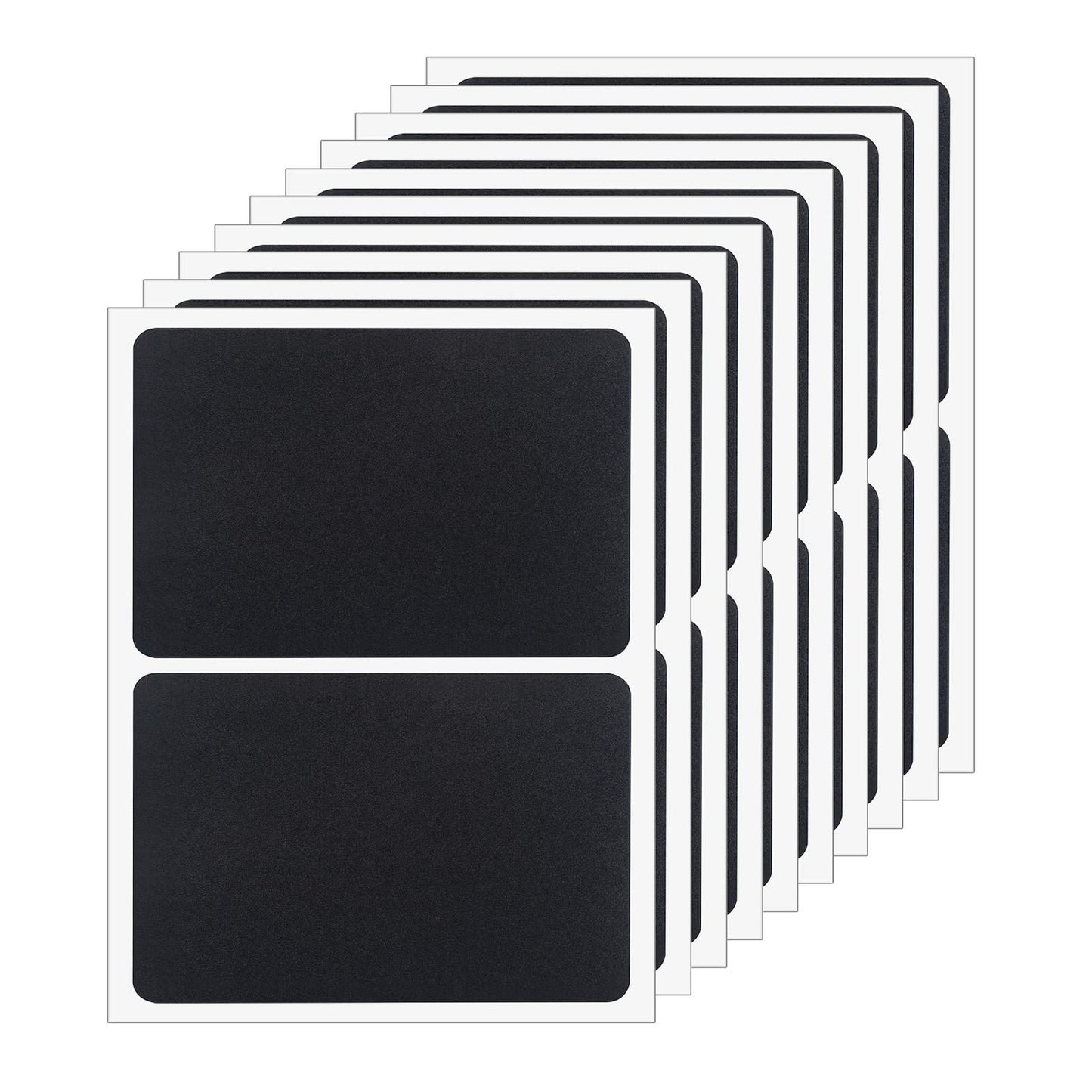 ONUPGO Chalkboard Pantry Labels - 48 Pack Large Stickers for Big Bins Boxes, Food Labeling, Waterproof Kitchen Pantry Names for Containers and Jars 4" x 6" 48 Pack Rectangles