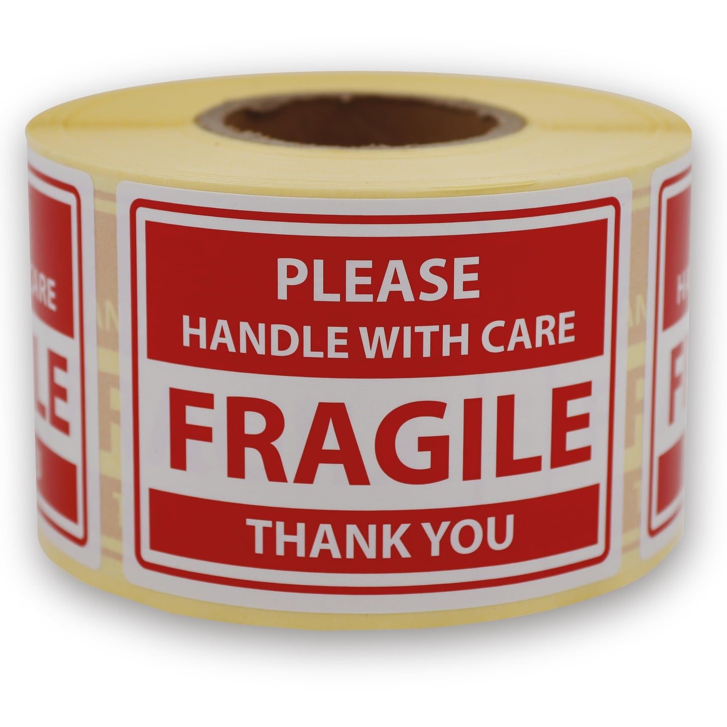 2 x 3 Inch Fragile Stickers for Shipping, Moving and Packing, Please Handle with Care Fragile Thank You Do Not Drop, Warning Stickers Fragile Labels, Permanent Adhesive 500 Labels, 1 Roll