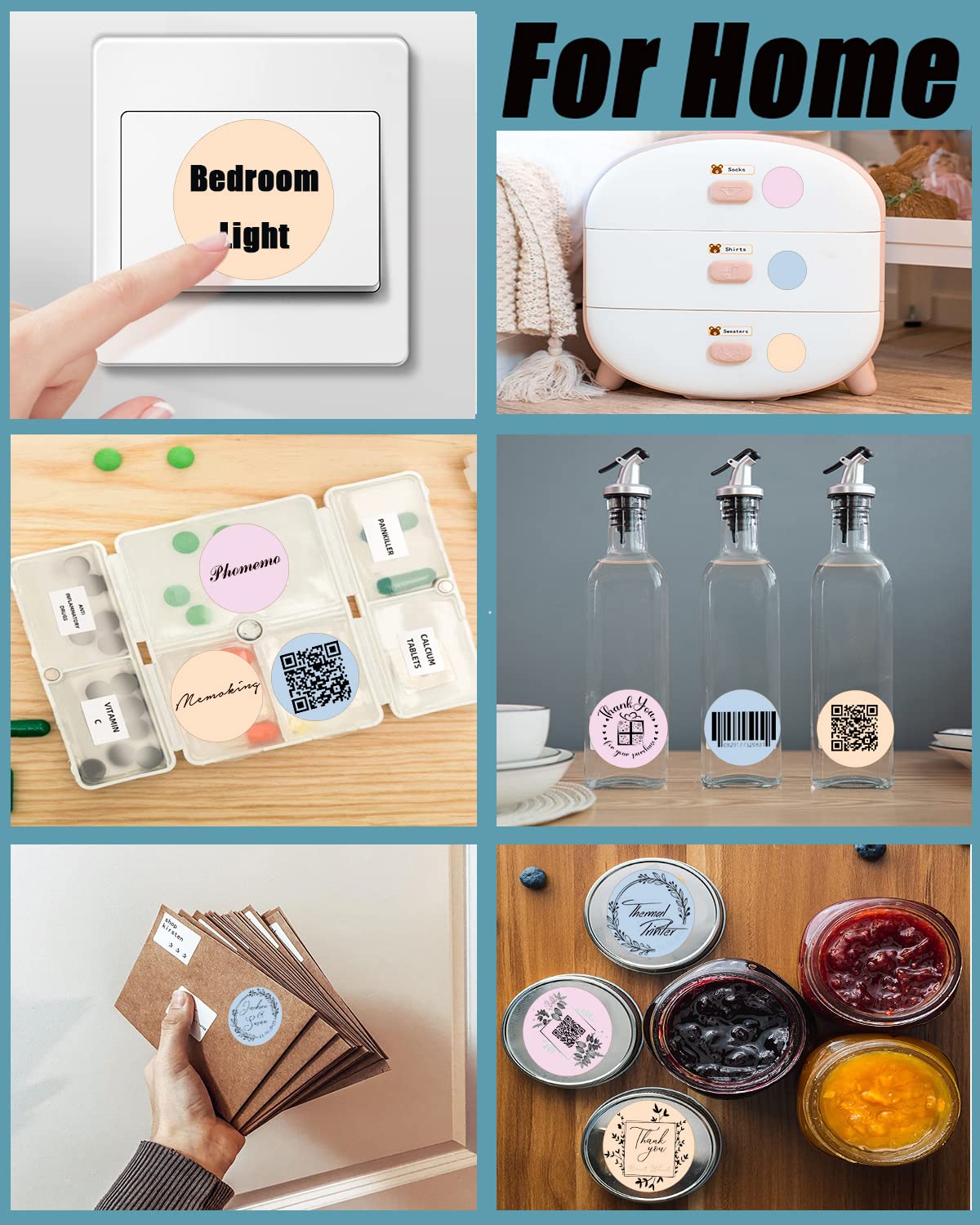 Round M110 Thermal Labels - 1.96"(50MM) Self-Adhesive Circle Sticker Labels Compatible with Phomemo M110 M221 M220 M120 M150 M250 M260 Label Maker, for DIY, Logo, Design, Name Tag, 420PCS Khaki 1.96"x1.96"