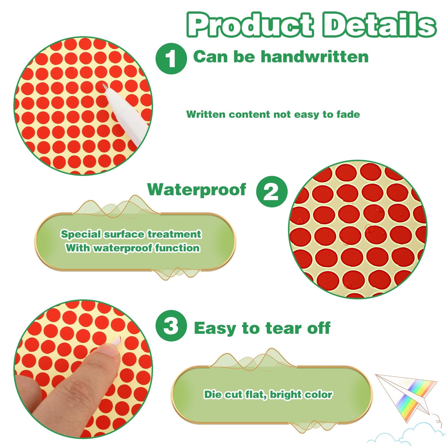 6528Pcs 1/4 Inch Colored Dot Stickers, Coding Labels Circle Dot 16 Color Code Dots Round Adhesive Dots Sticker for Office Classroom Kids(Small) C