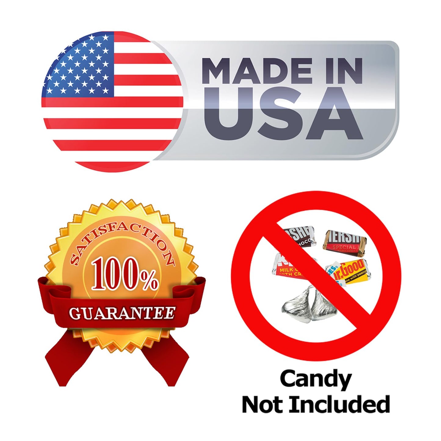 100th Birthday Kisses Stickers, (Set of 324) Chocolate Drops Labels Stickers for 100 Birthday, Party Favors Decor for Kisses. Made in USA, 9 Designs (36 Stickers of Each)