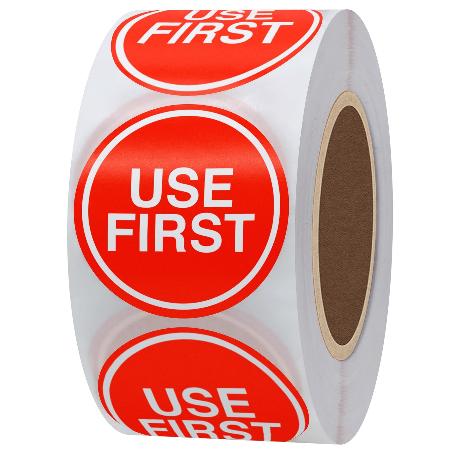 1.5" 500 Pcs Use First Stickers Small Stickers Circle Label Adhesive Dot Labels (Red) Red