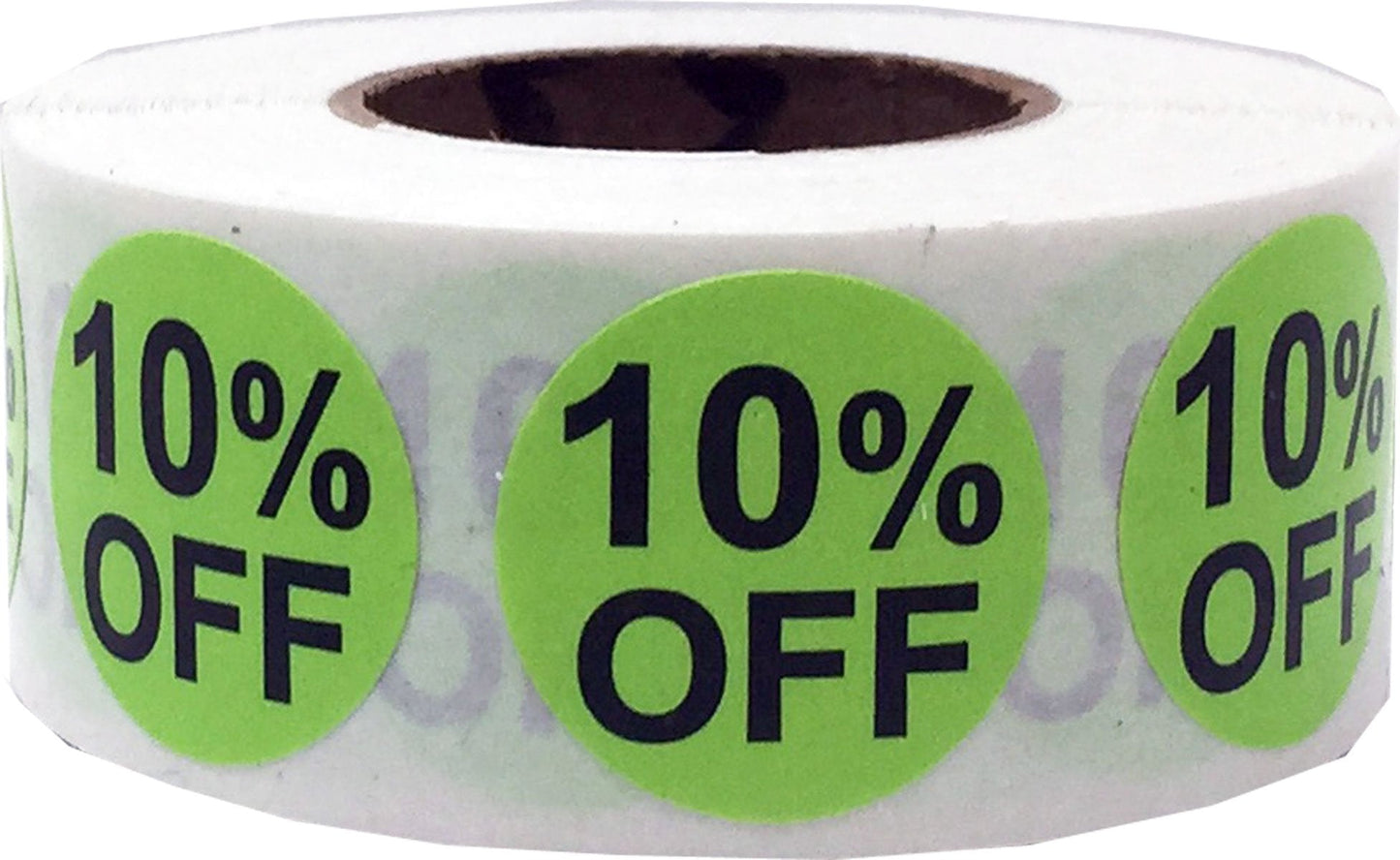 10% Percent Off Stickers for Retail 0.75 Inch 500 Adhesive Labels