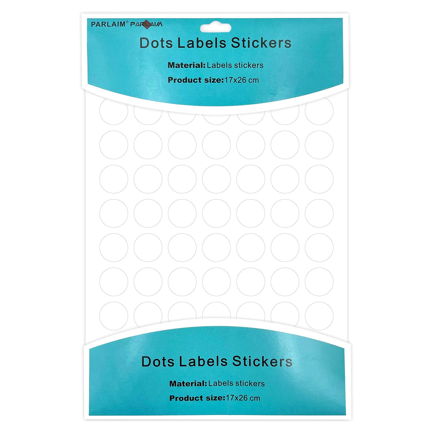 PARLAIM 1050 PCS 3/4 Inch White Circle Stickers, 15 Sheets, 0.75" Round Color Coding Dot Sticker Labels