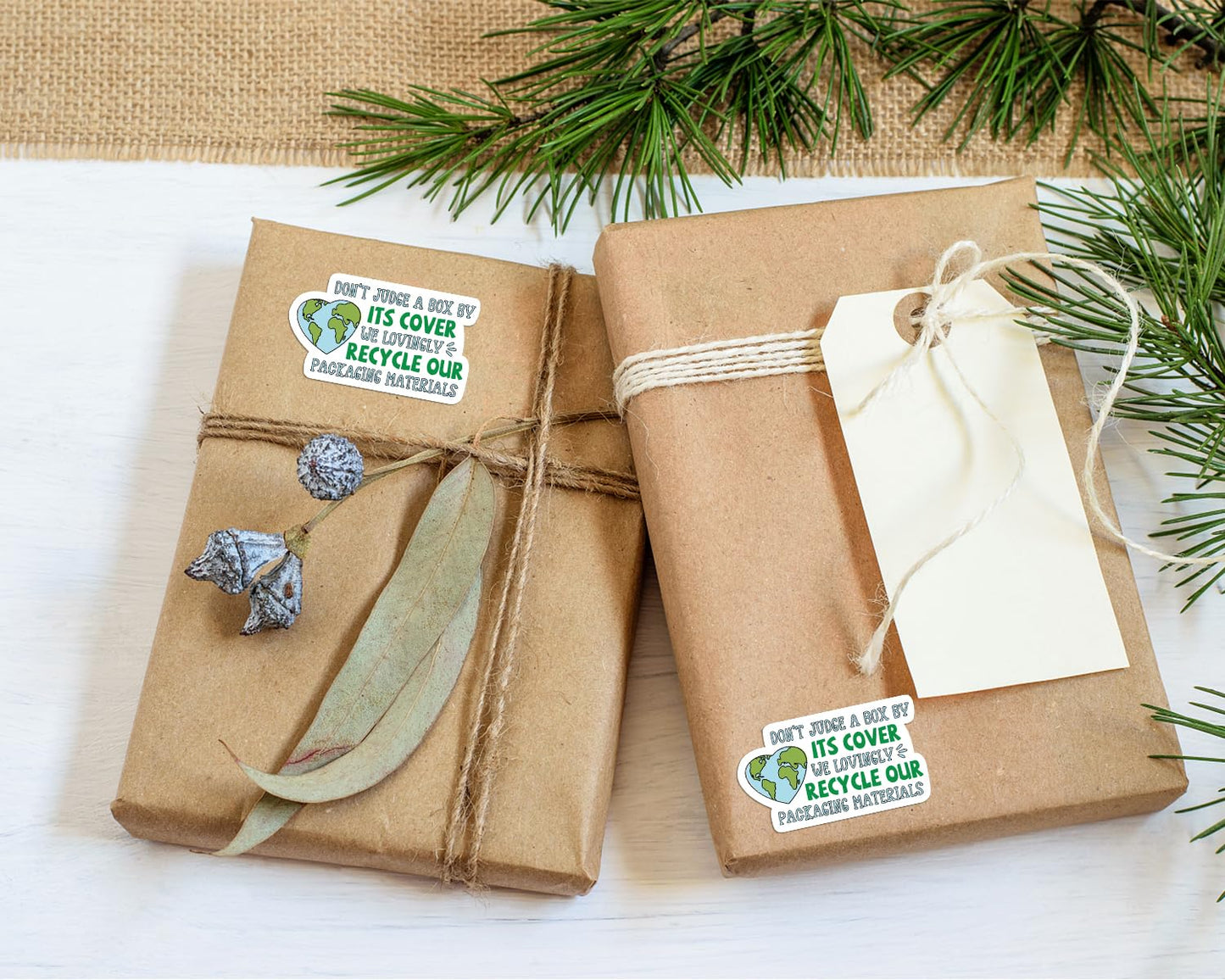 500Pcs Cute Small Business Stickers Lable, Funny Packaging, Thank You Package Sticker, Recycle Recycling Sticker, Reused Box, Mail Envelopes Shipping Stickers Don't Judge a Box
