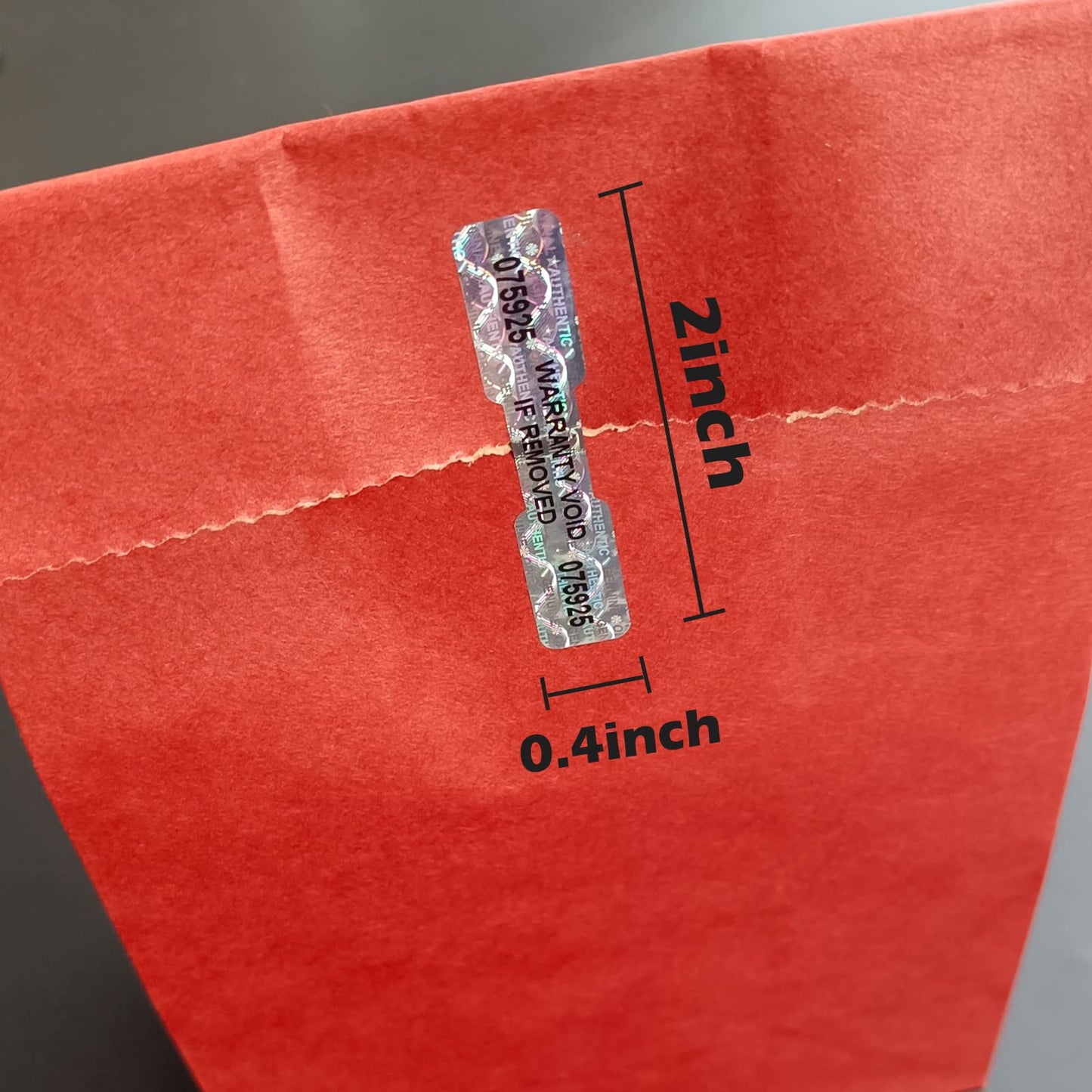 620pcs Bone Shape Tamper Proof Hologram Stickers Warranty Void Seal High Security Labels Tamper evident Seal with Unique Serial Number(2x0.4 inch) Silver