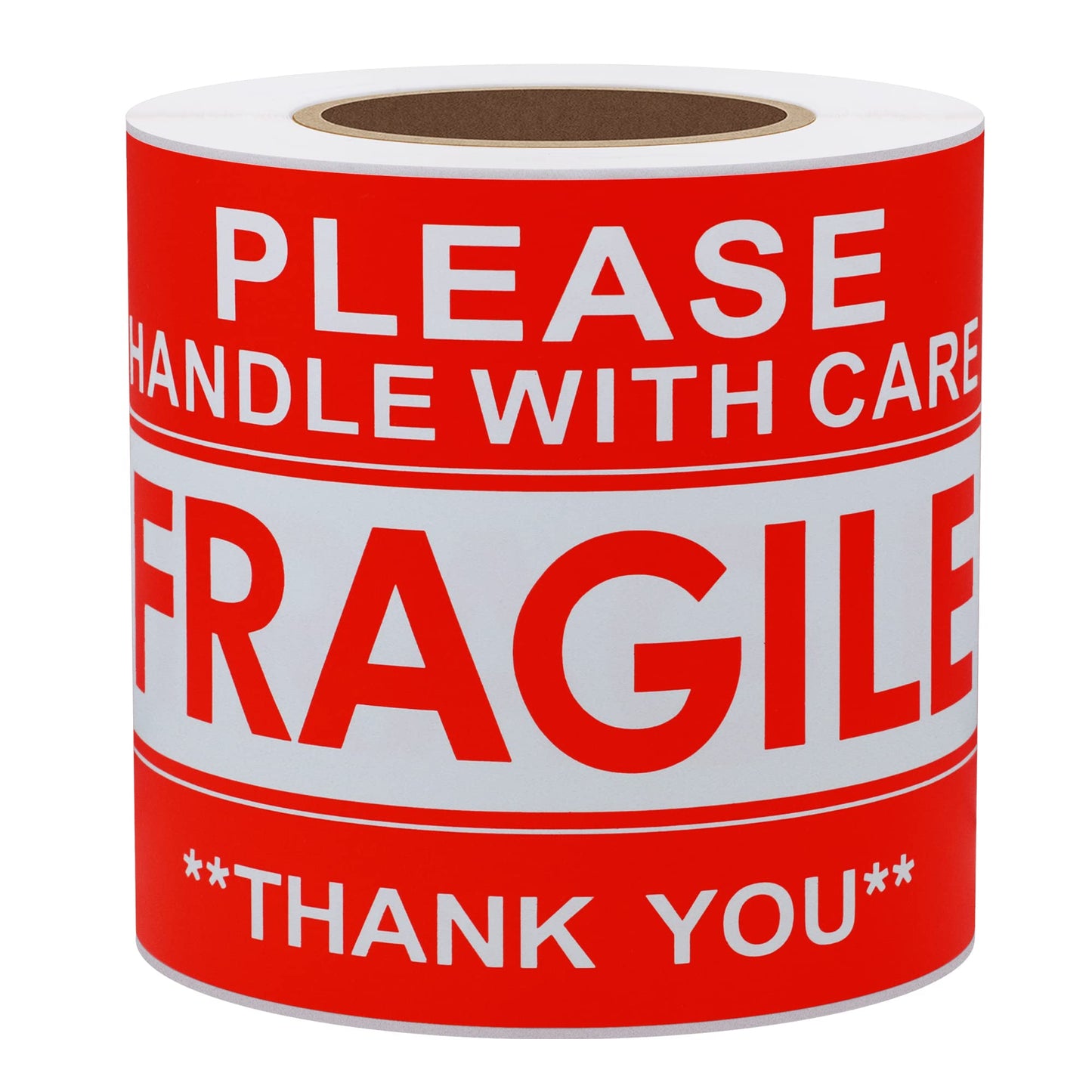 Hybsk Please Handle with Care Fragile Stickers Warning Labels for Shipping Packing Thank You Total 100 Labels Per Roll (3x5 Inch) 3x5 Inch