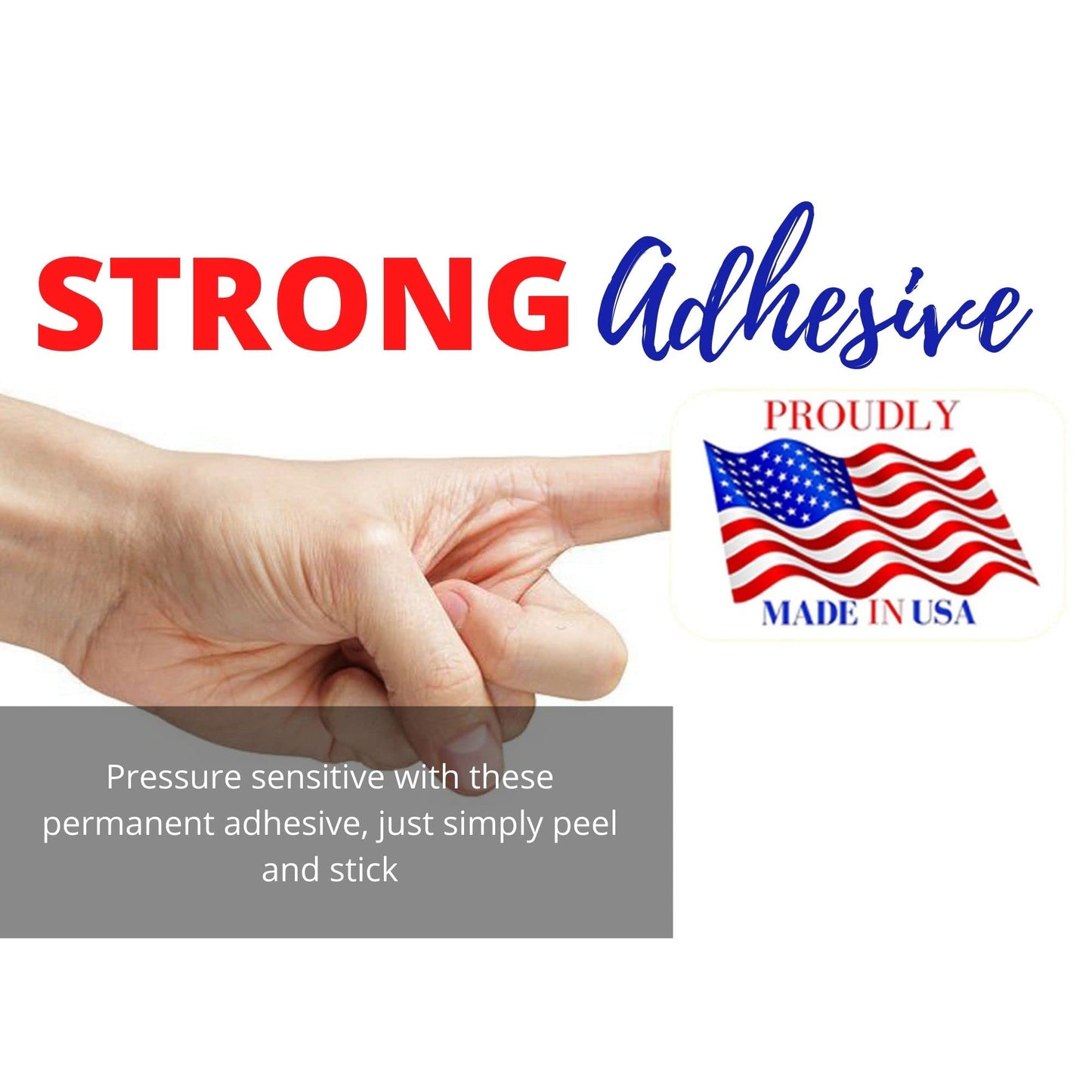 Made in USA Labels 3 X 2 Inches American Flag Stickers Glossy Paper, 500 PCS Per Roll Vinyl Decal United States Flag Sticker for Product Labeling (1 Roll) 1
