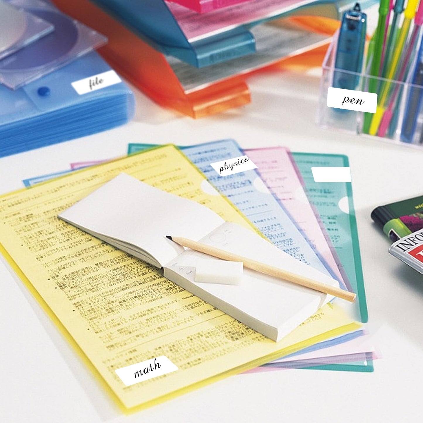 0.6×1.5 Inch Removable Blank Freezer Labels,Water/Oil/Tear Resistant/Ink Won't Smudge No Residue (405 pcs,1 Bag) White 0.6×1.5 inch