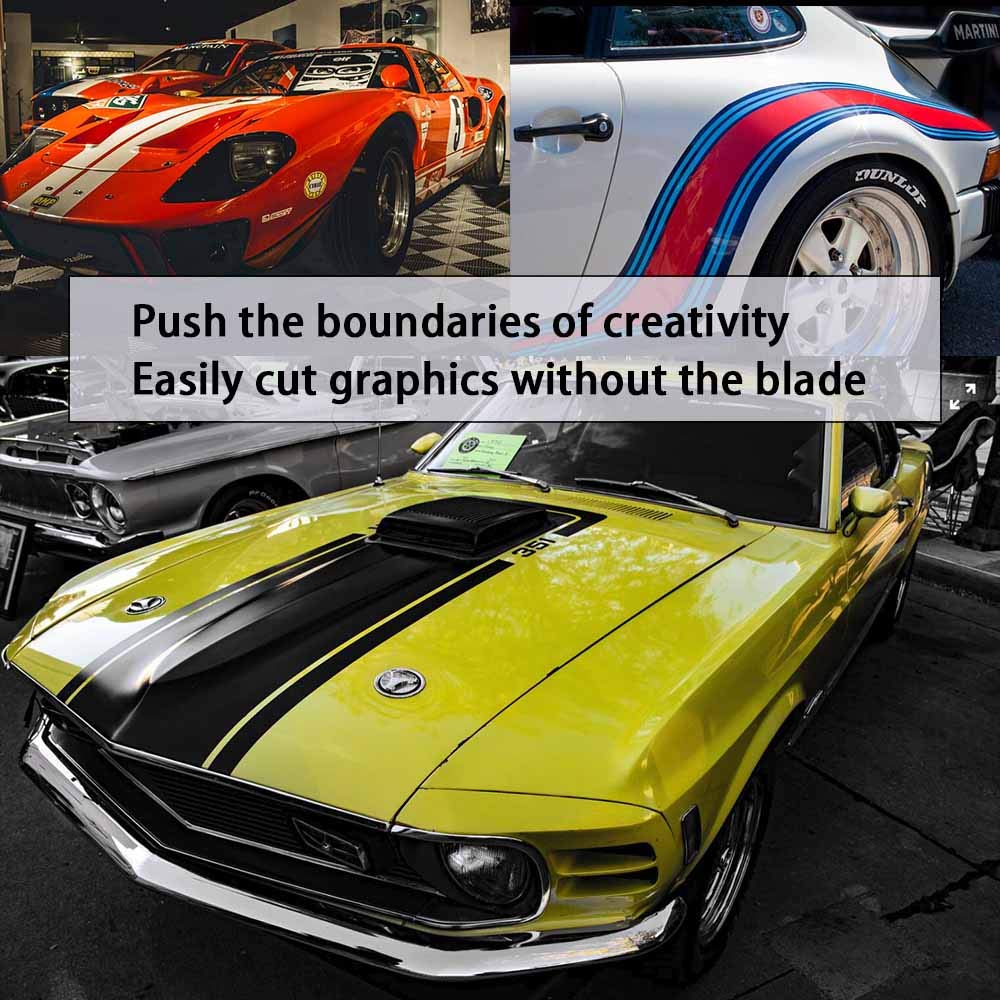 No-Knife Tape Design Line Finish Line Vinyl Wrap Cutting Tape 50m / 164 ft Roll 50meters / 164feet