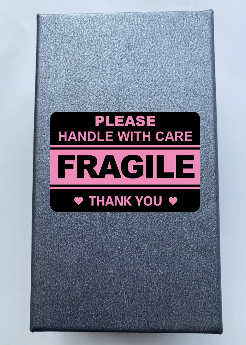 2"x3" 100 PCS Black Fragile Stickers Shipping Mailing Cartons Envelops Adhesive Labels