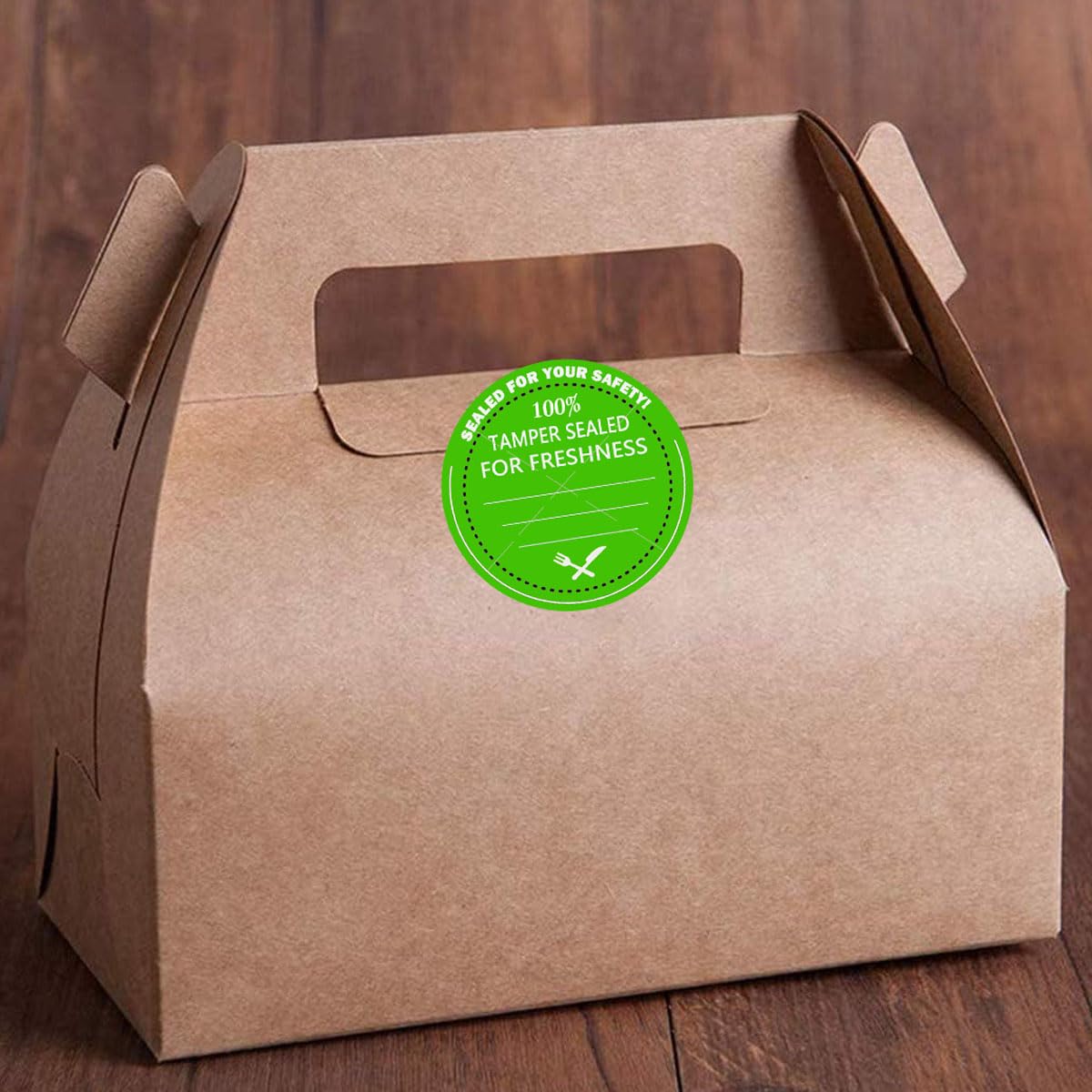Food Delivery Tamper Evident Stickers,Tamper-Evident Sealed Freshness Labels 2 inch Round Tamper Evident Food Package Stickers for Safe Food Delivery Food Containers Bags(500 Pcs)