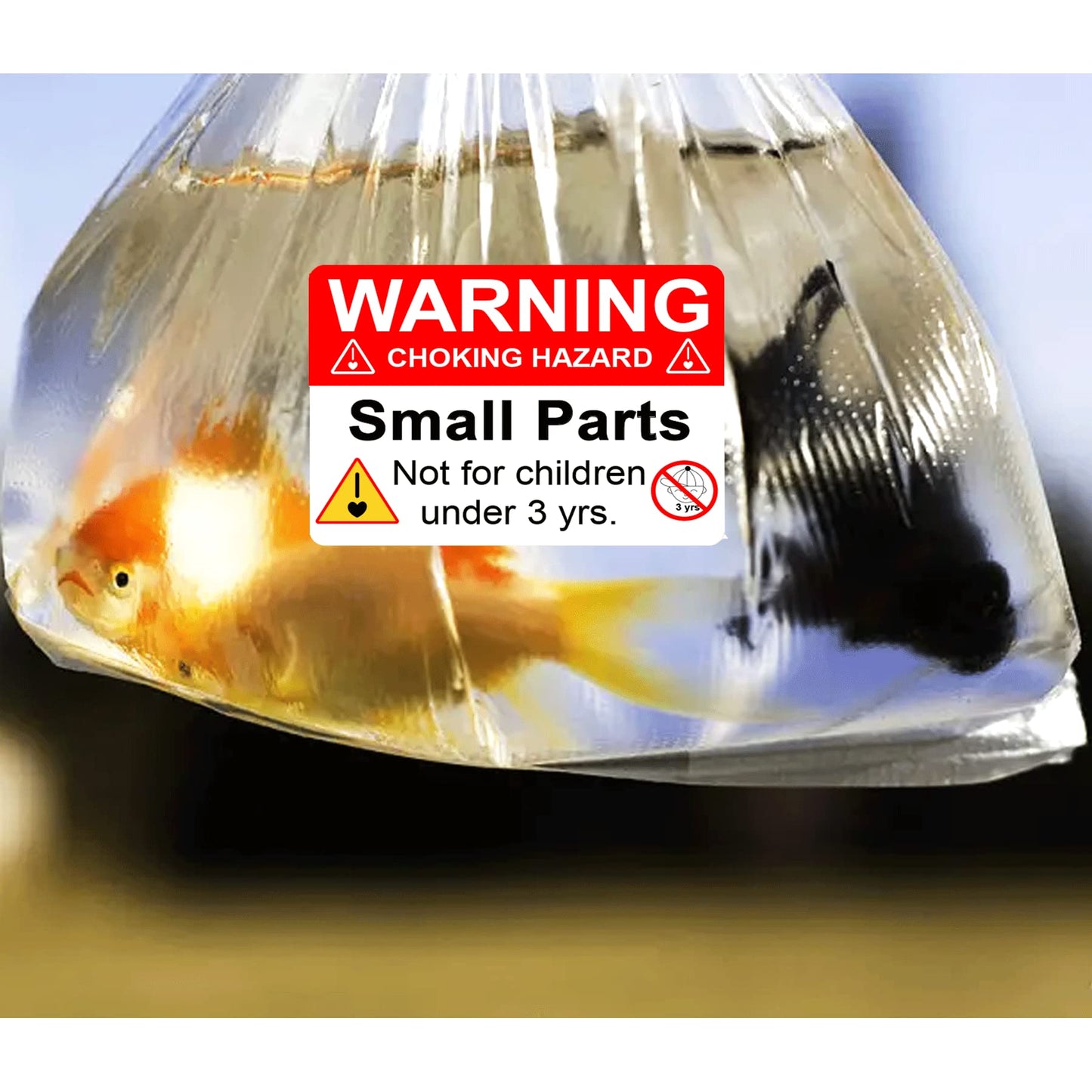 wootile Choking Warning Hazard Labels 1x 2 Inch Choking Warning Labels Red Small Parts Suffocation Warning Stickers Not for Children Under 3 Years Label for Packing Shipping 500 pcs 1 x 2Inch