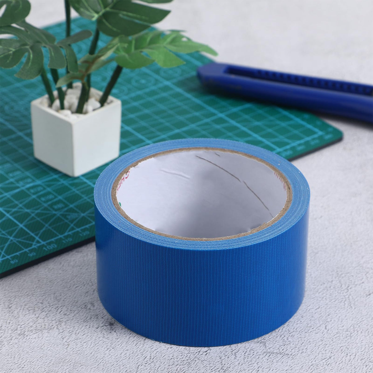 DOITOOL Single Sided Carpet Seam Tape, Strong Adhesive Cloth Duct Tape Waterproof and Tear By Hand, 2 in x 33 ft Carpet Edge Binding Tape Outdoor Carpet Joining Tape (Blue)