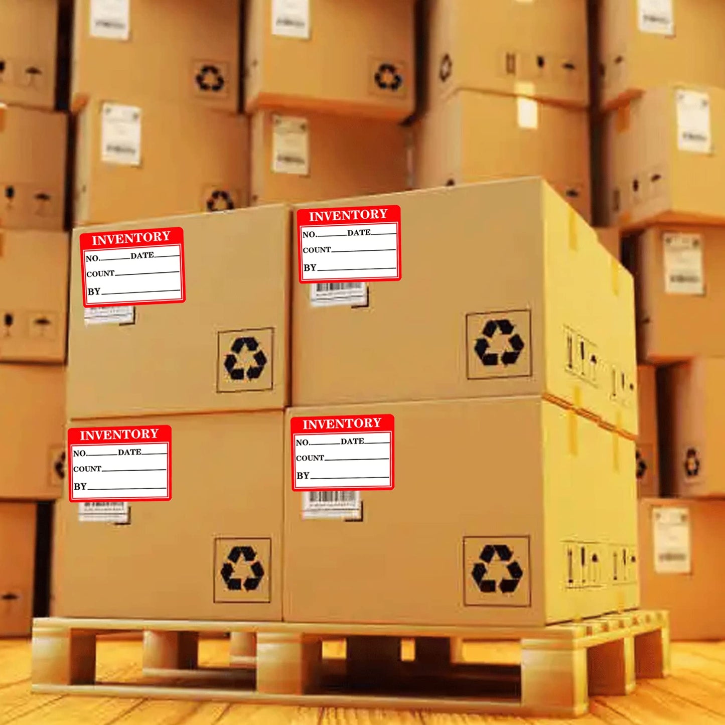 Inventory Labels Inventory Organizer Stickers 2 x 3 Inch Inventory Control Labels Count Date by Control Label Warning Stickers for Management,Inventorys,Shipping,Handling,Packing,Moving 250 Pcs 2 x 3Inch