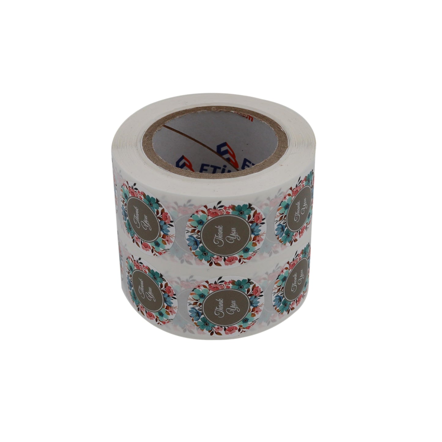 1000pcs 1''Inch Thank You Stickers for Greeting Cards Thank You Plastic Based Label Stickers Floral Design Flower Bouquets Self Adhesive Label (Tear Resistant) (1 Inch, Design 1) 1 Inch