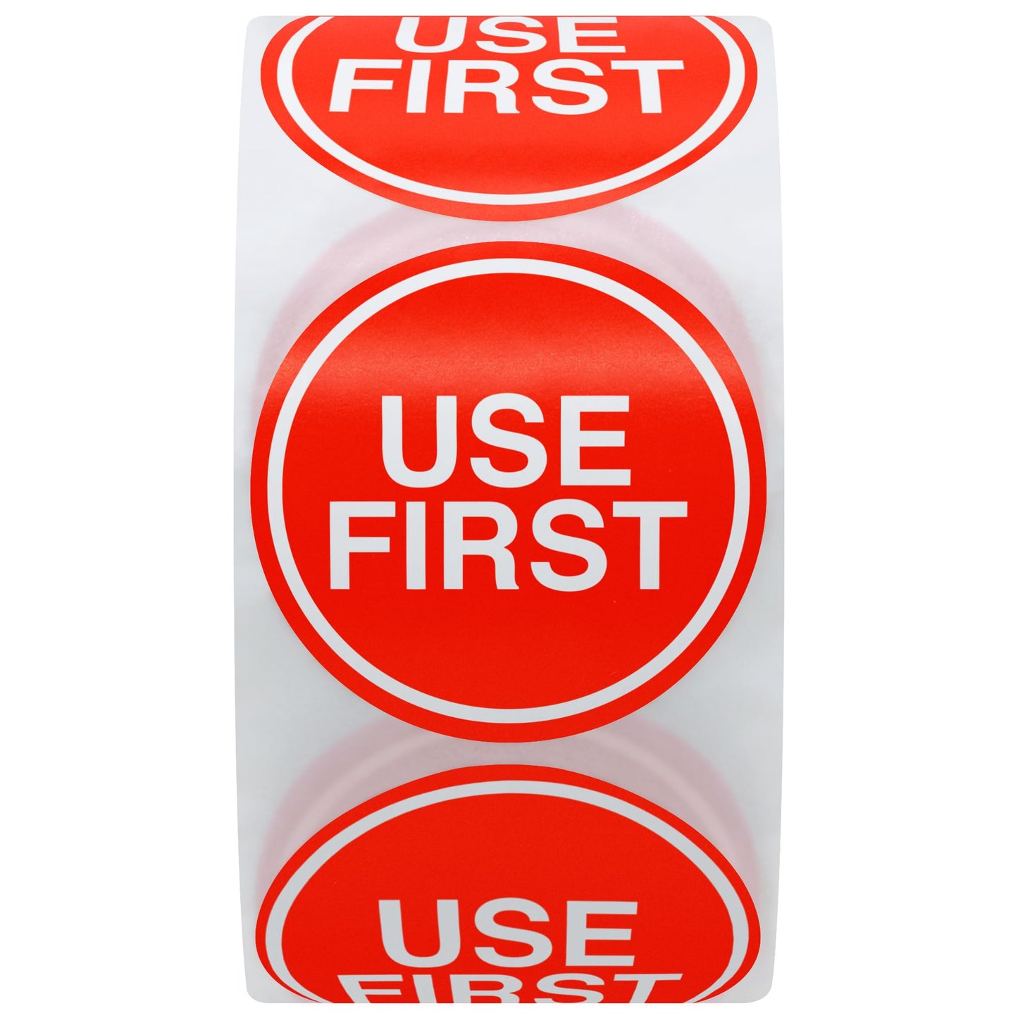 1.5" 500 Pcs Use First Stickers Small Stickers Circle Label Adhesive Dot Labels (Red) Red