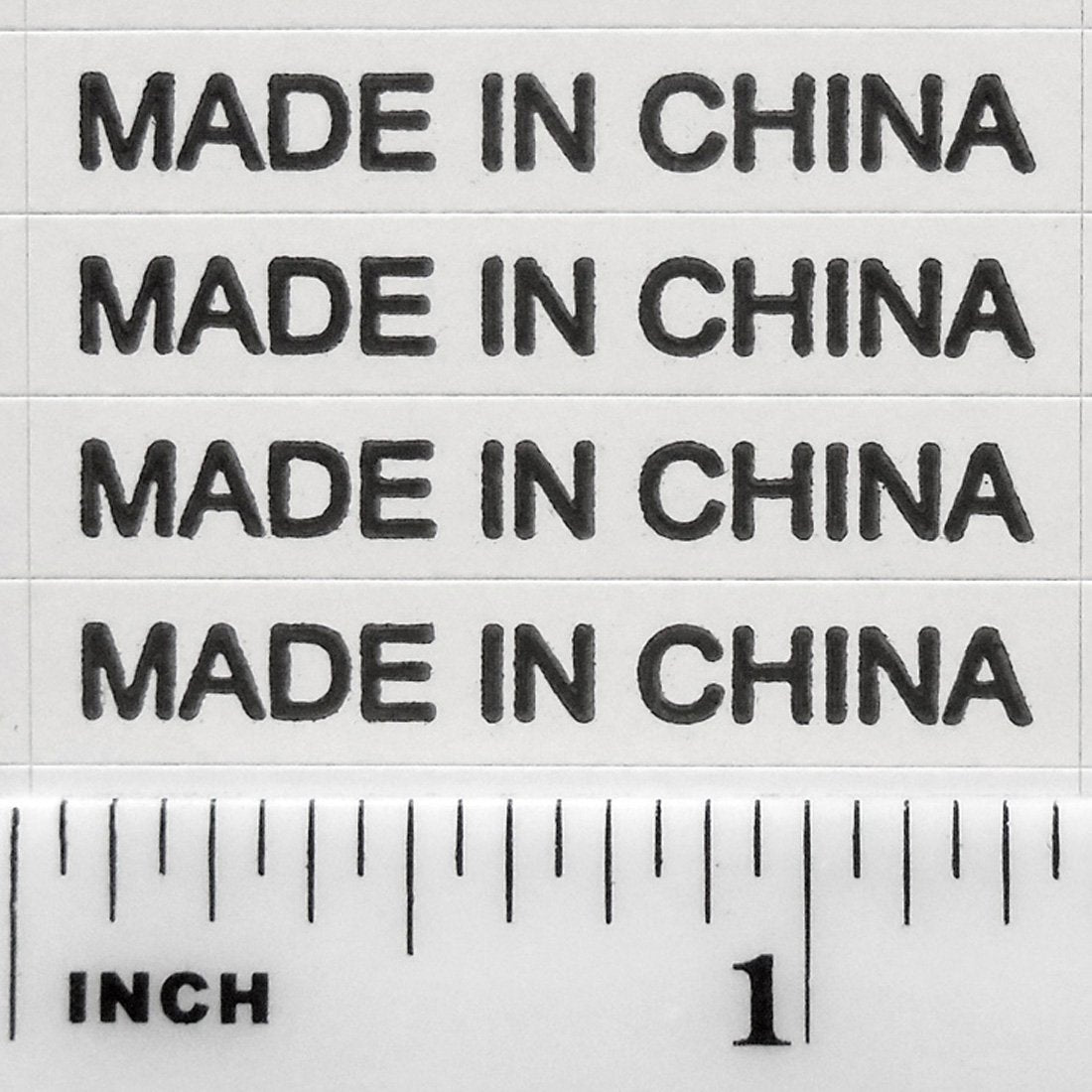 1,000+ Made in China Stickers White Rectangle Self Adhesive Kiss Cut Labels by IntelGifts. Show Country of Origin on China Imported Products White C