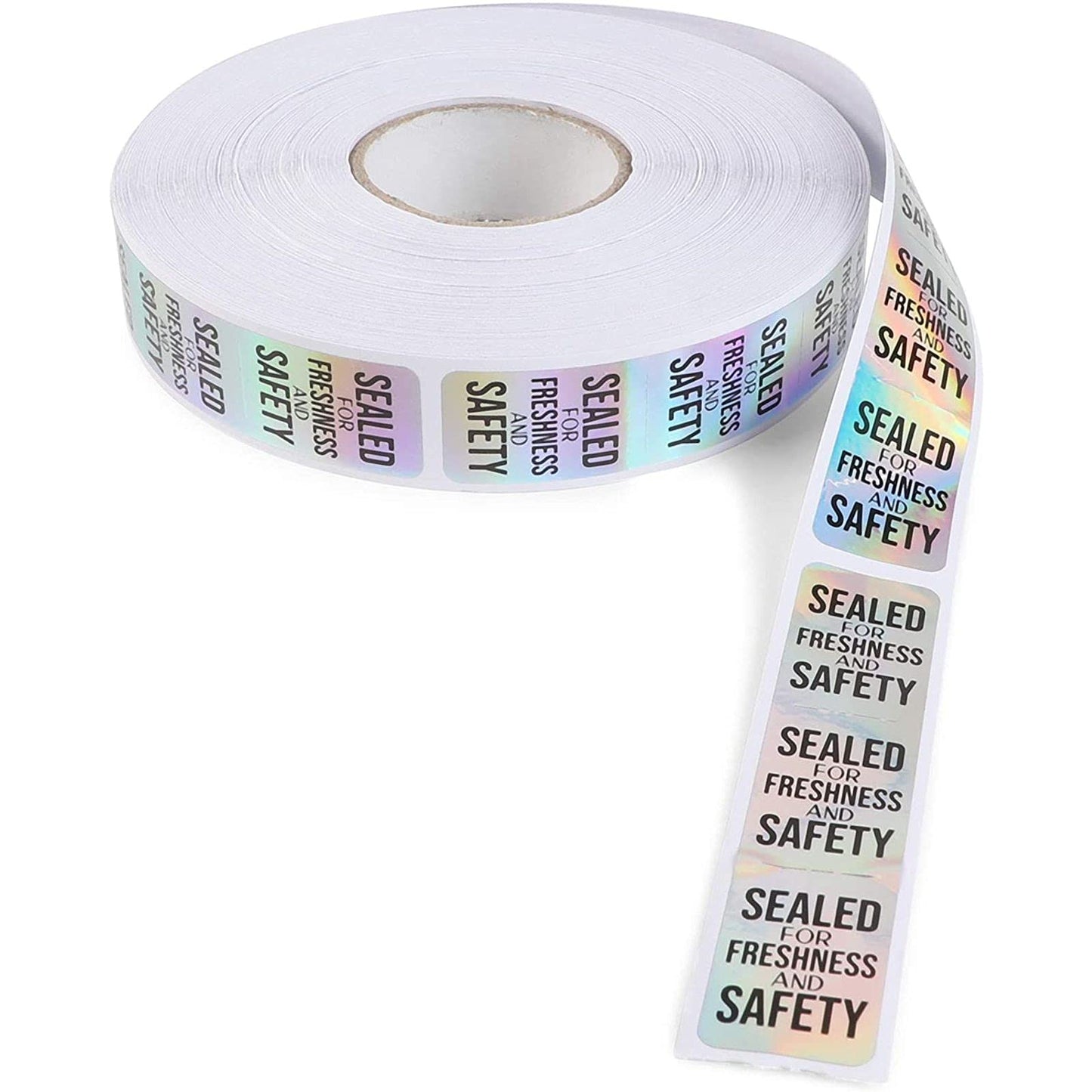 Stockroom Plus Tamper Evident Sticker Roll, Silver Safety Label Seals (3.5 x 0.75 Inch, 500 Pack)