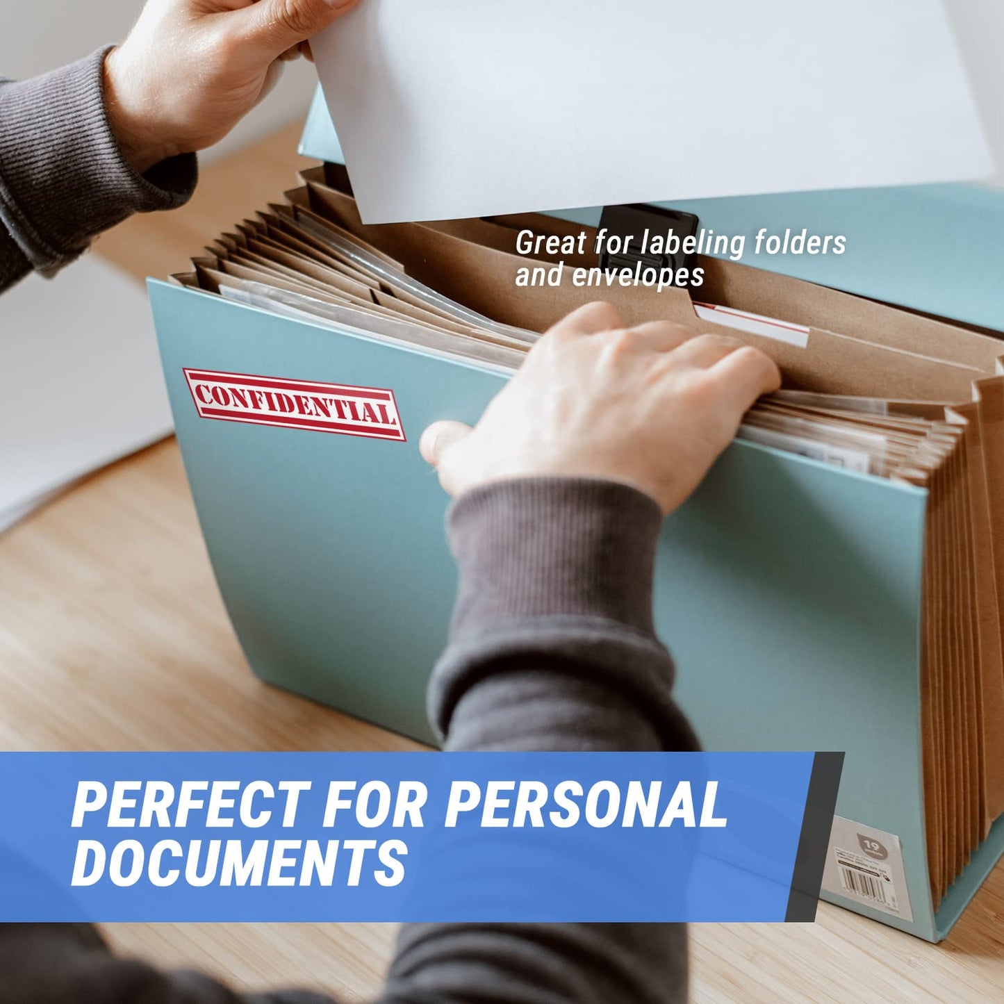 600 Confidential Labels - 1 x 4 Inch, Red, Confidential Special Handling Instructions Stickers/Labels for Mailing or Hippa Documents