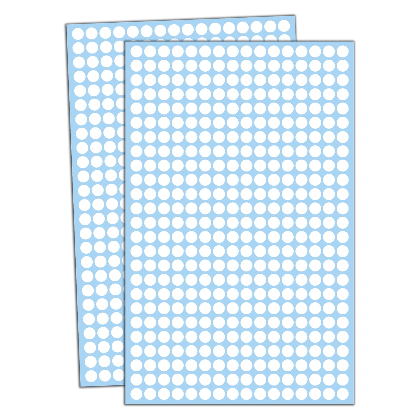 6000 Pack - 1/4" Small Dot Stickers Round Labels - White 6,000 Pack