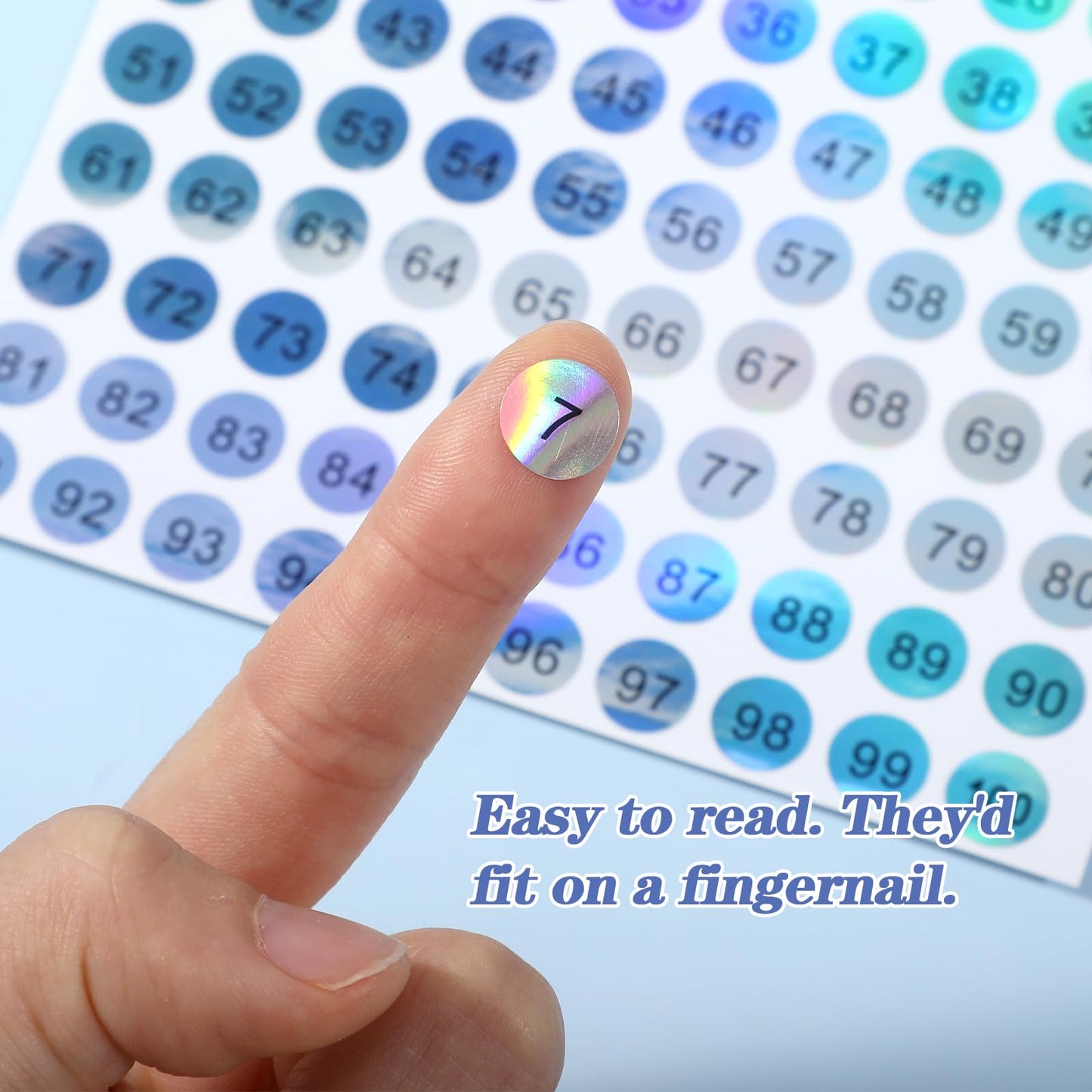 10 Sheets Consecutive Number Stickers 1-100 - Small Round Numbers Self-Adhesive Labels for Office, Home, Kitchen, Classroom, Locker