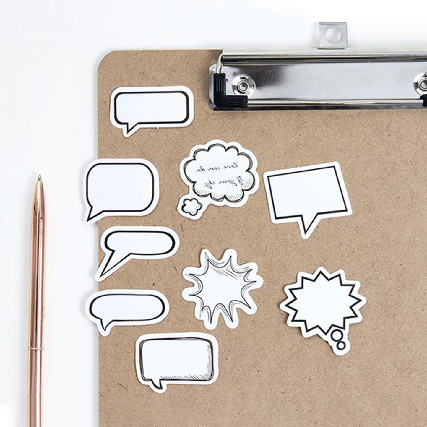 90 PCS Dialog Box Paper Stickers Labels, Cute Label Stickers for Diary, Planner, Scrapbook, Album