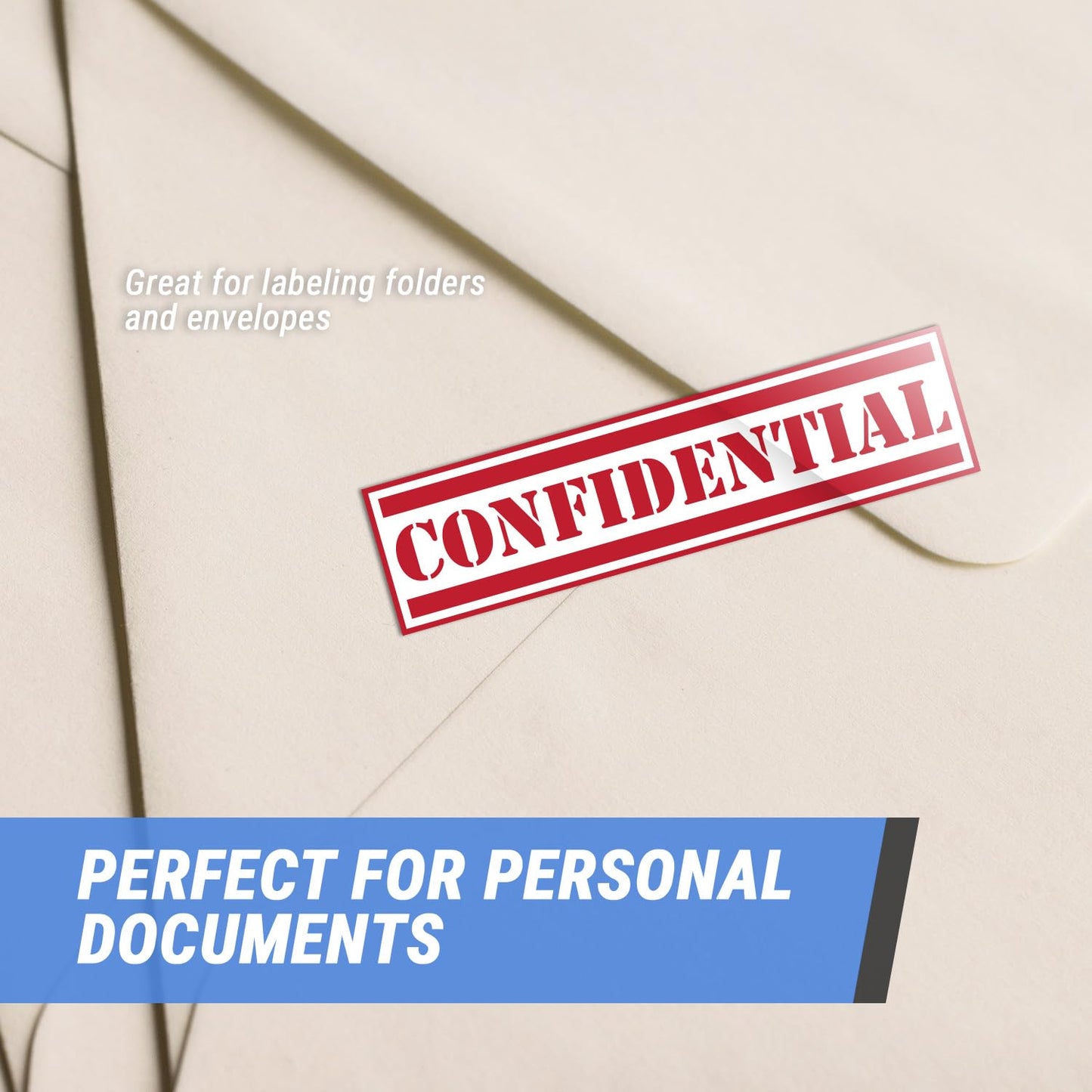 600 Confidential Labels - 1 x 4 Inch, Red, Confidential Special Handling Instructions Stickers/Labels for Mailing or Hippa Documents