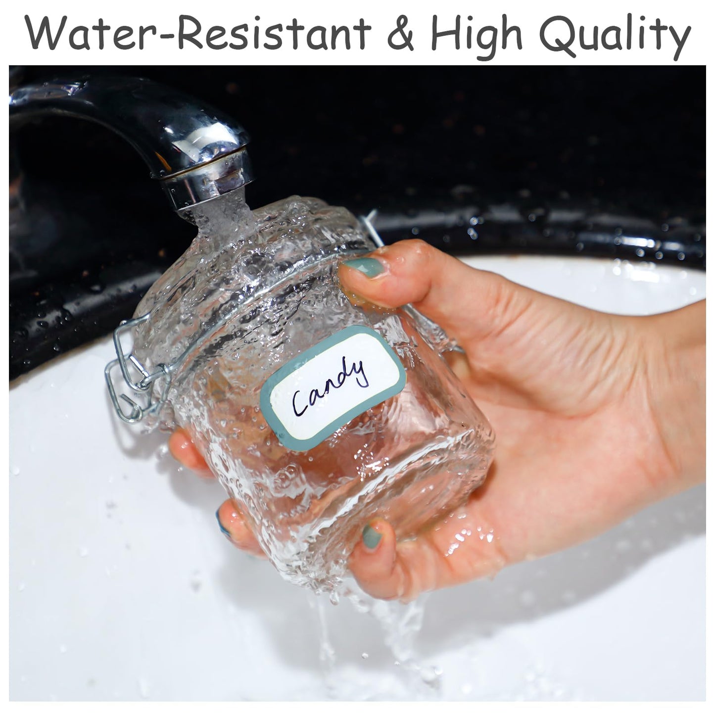 Outus 320 Pcs Waterproof Removable Labels with Makers Pen Self Adhesive Label Stickers for Water Bottles Spice Food Containers Jars Pantry Restaurant Storage(Morandi Color)
