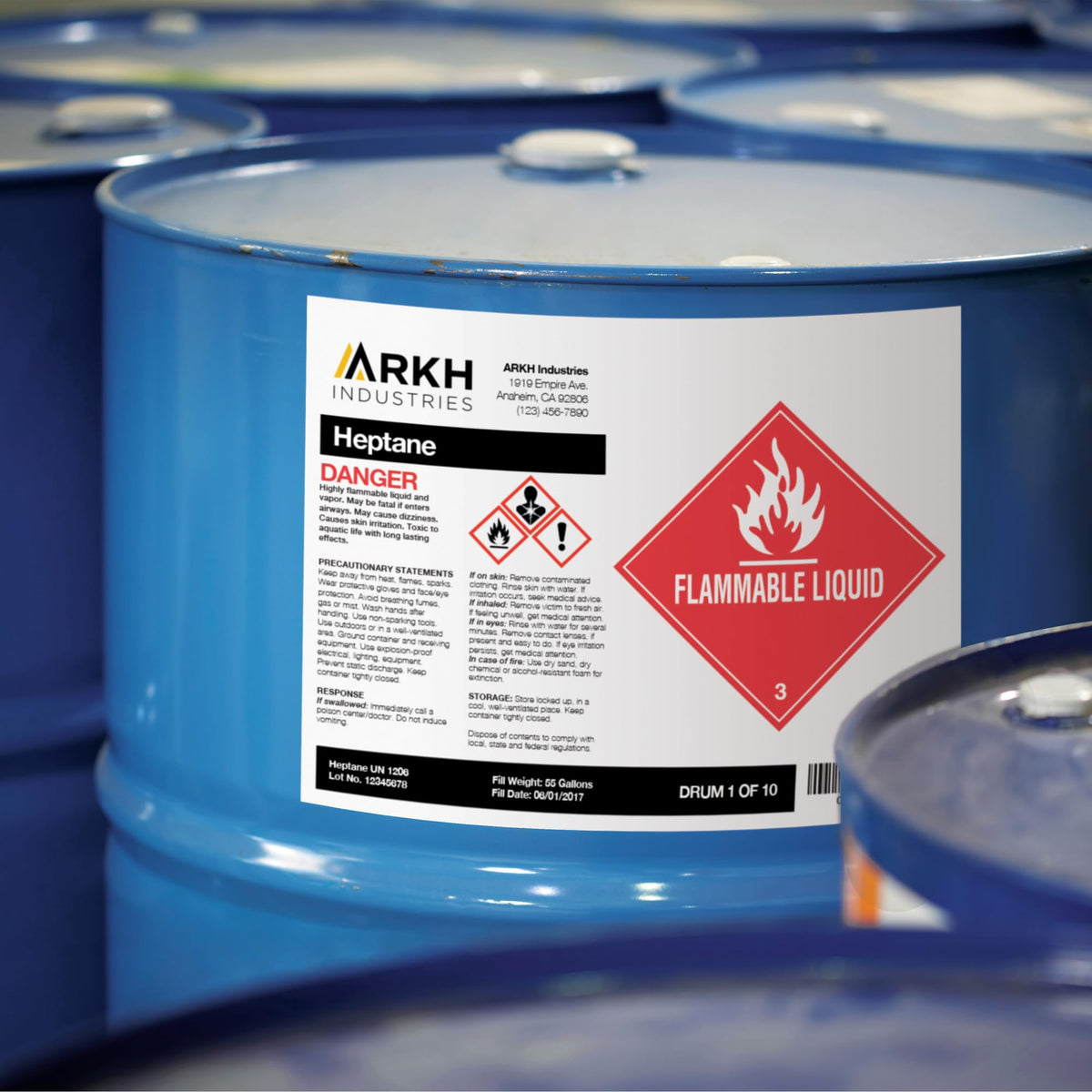 Avery UltraDuty GHS Chemical Labels for Laser Printers, Waterproof, UV Resistant, 8.5 x 11, 50 Pack (60501) 1 50 labels