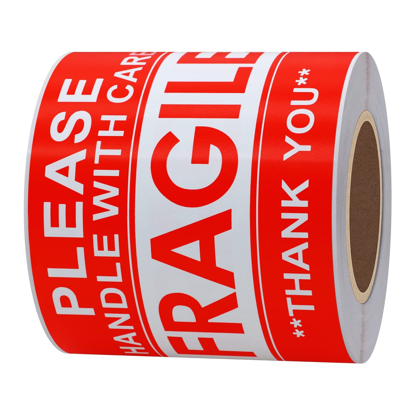 Hybsk Please Handle with Care Fragile Stickers Warning Labels for Shipping Packing Thank You Total 100 Labels Per Roll (3x5 Inch) 3x5 Inch