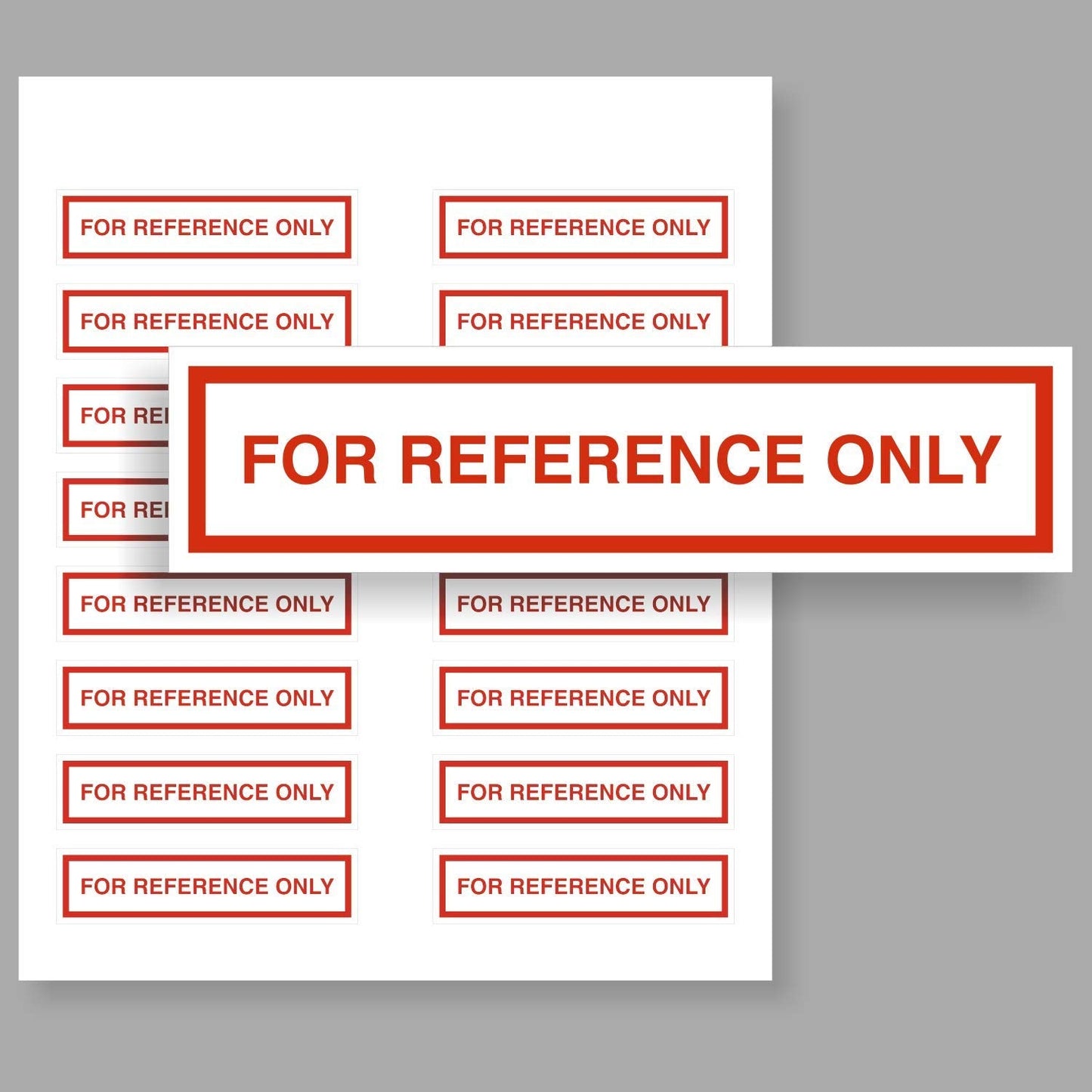 SmartSign for Reference Only Labels | Pack of 160, 2" x 0.5" Write-On Removable Vinyl Stickers, Made in USA