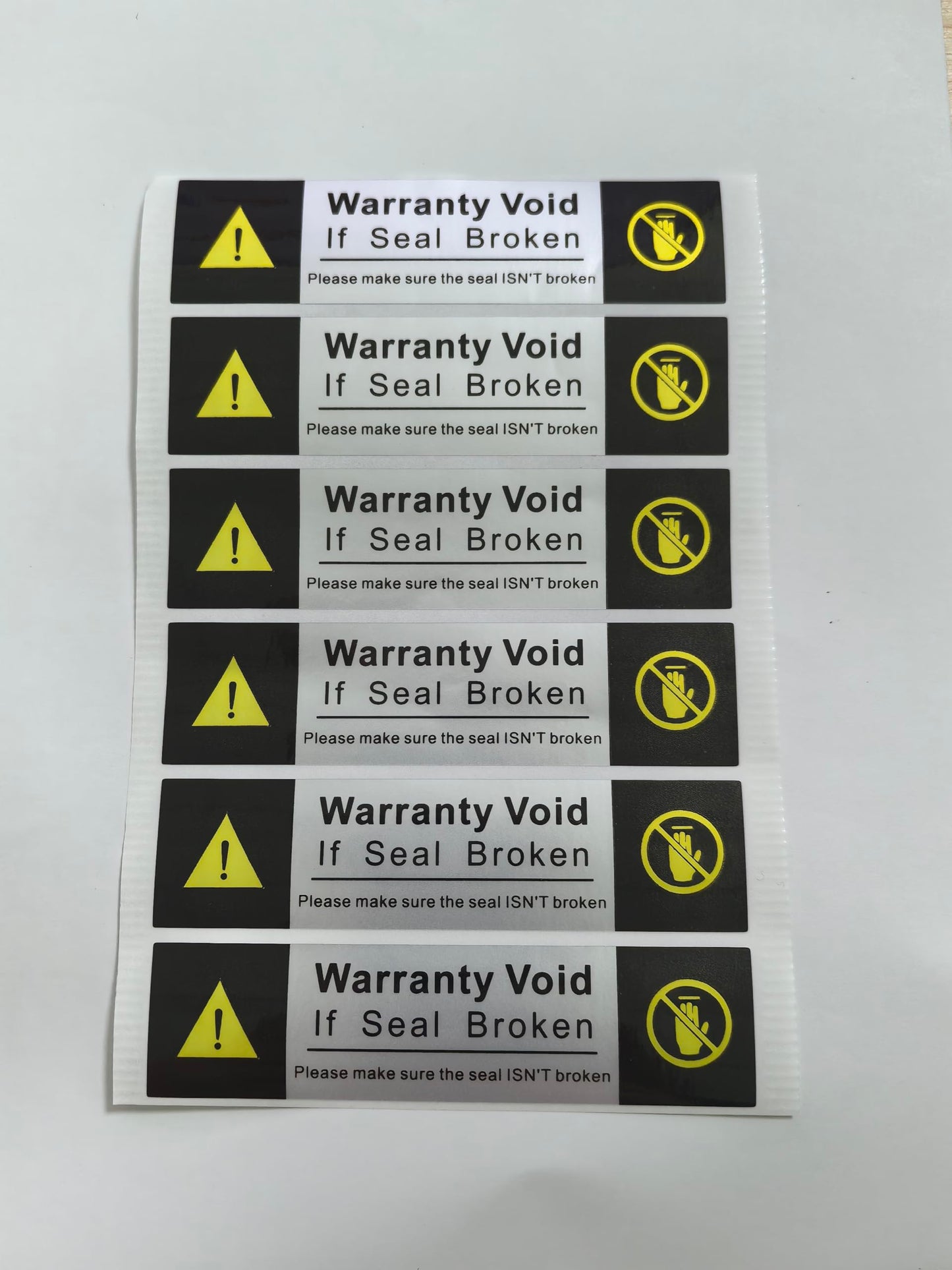 Total Transfer Tamper Evident Security Warranty Void Seals/Stickers High Security Tamper with Serial Numbers for Reusable Package(2x8cm, Silver)