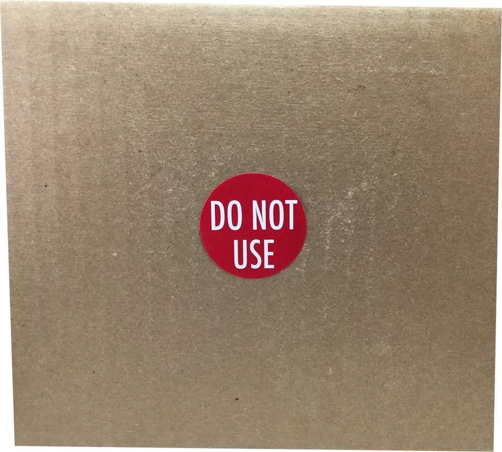 Red with White DO NOT USE Stickers, 1.5 Inches Round, 500 Labels on a Roll