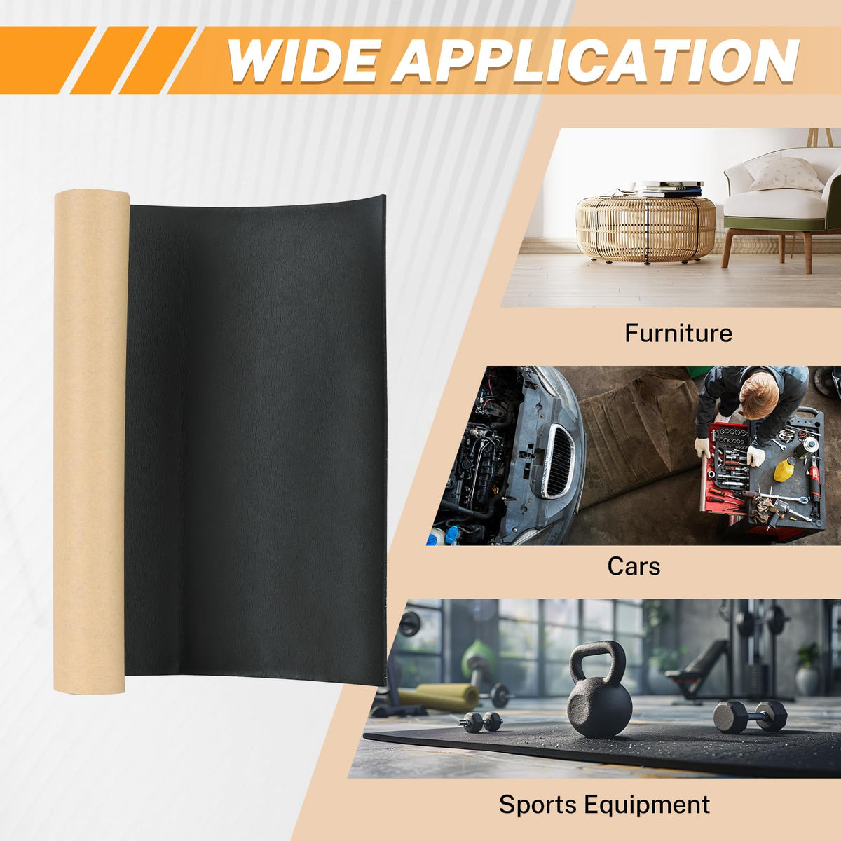MAOPINER Sponge Neoprene with Adhesive Foam Rubber Sheet, 1/8” T x 12” W x 24” L, Closed Cell Foam Padding, Adhesive Neoprene Foam Sheets for DIY Projects and Crafts (1, 1/8” T x 12” W x 24” L) 1/8” Thick X 12” Wide X 24” Long