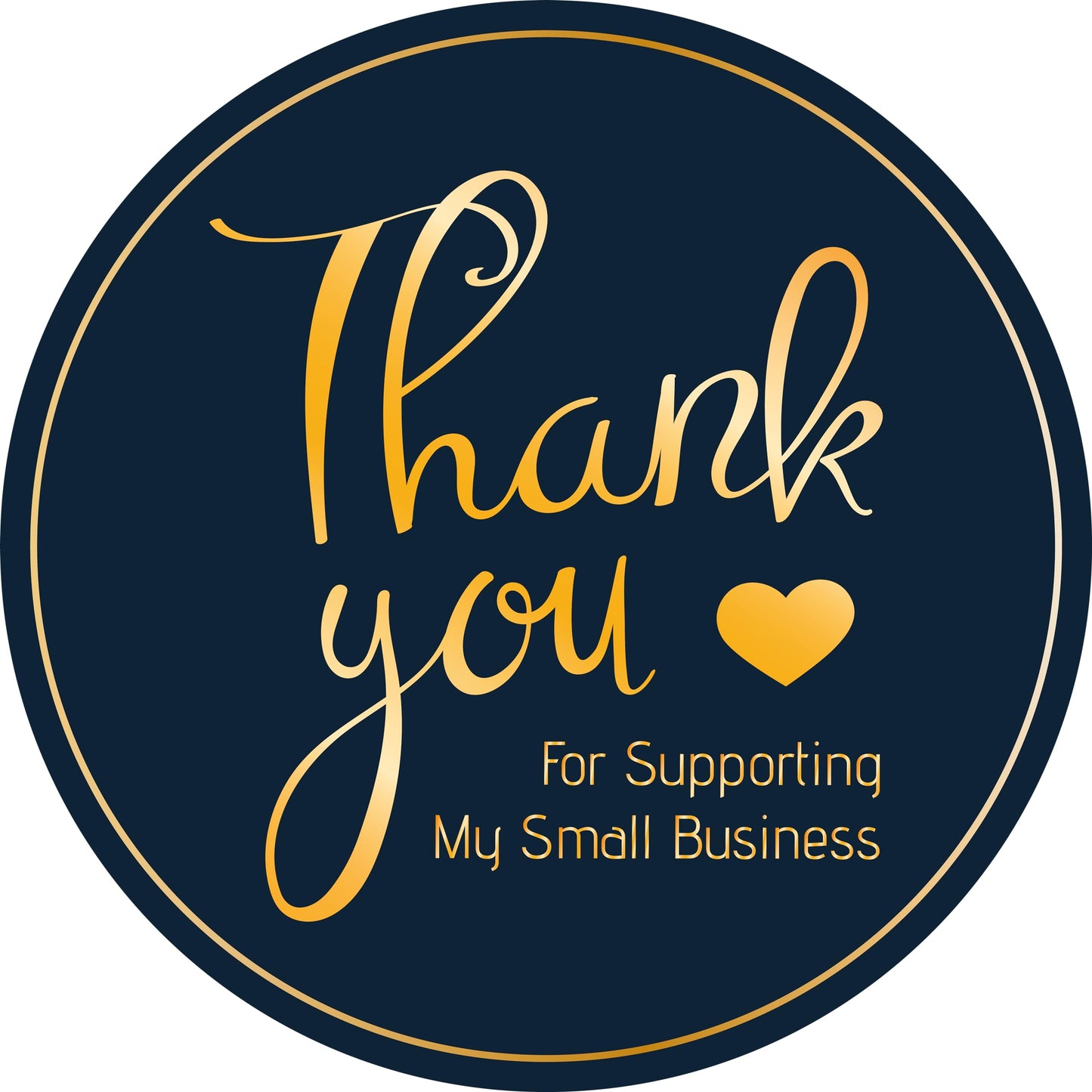 Thank You Stickers 500pcs 2 Inch Thank You for Greeting Stickers PP Metallized Based Label Stickers 4 Different Designs Self Adhesive Label
